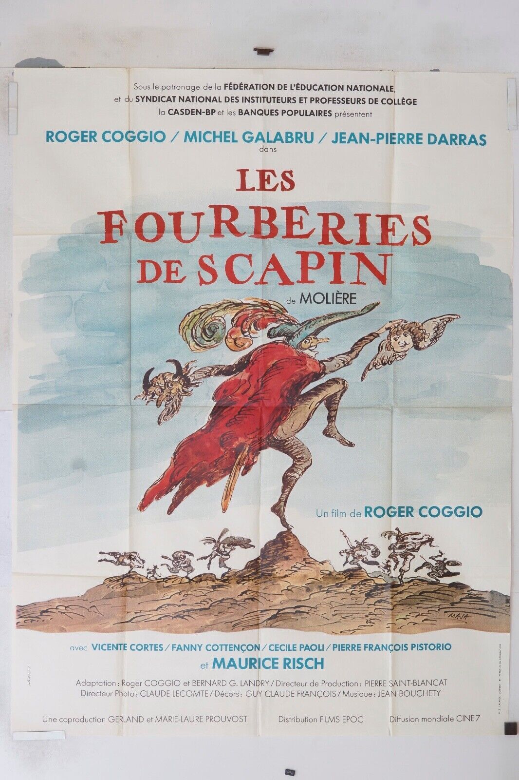 LES FOURBERIES DE SCAPIN 120x160 ORIGINAL MOVIE POSTER ROGER COGGIO