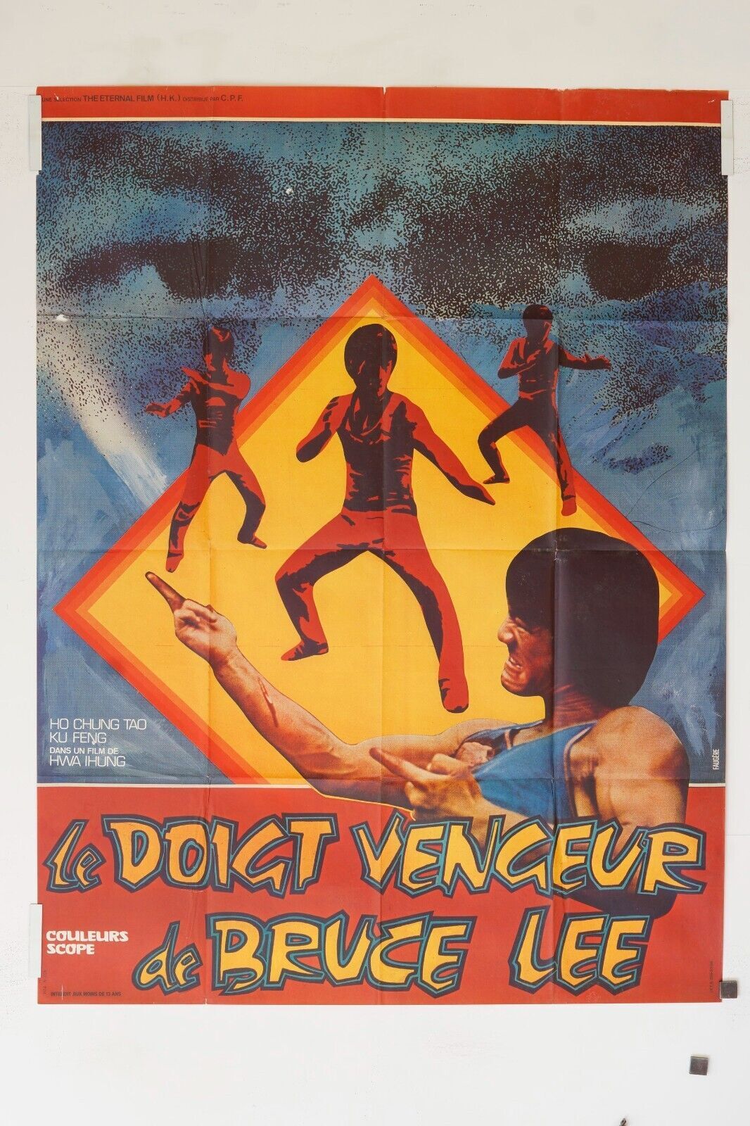 LE DOIGT VENGEUR DE BRUCE LEE MOVIE POSTER ORIGINAL 120x160