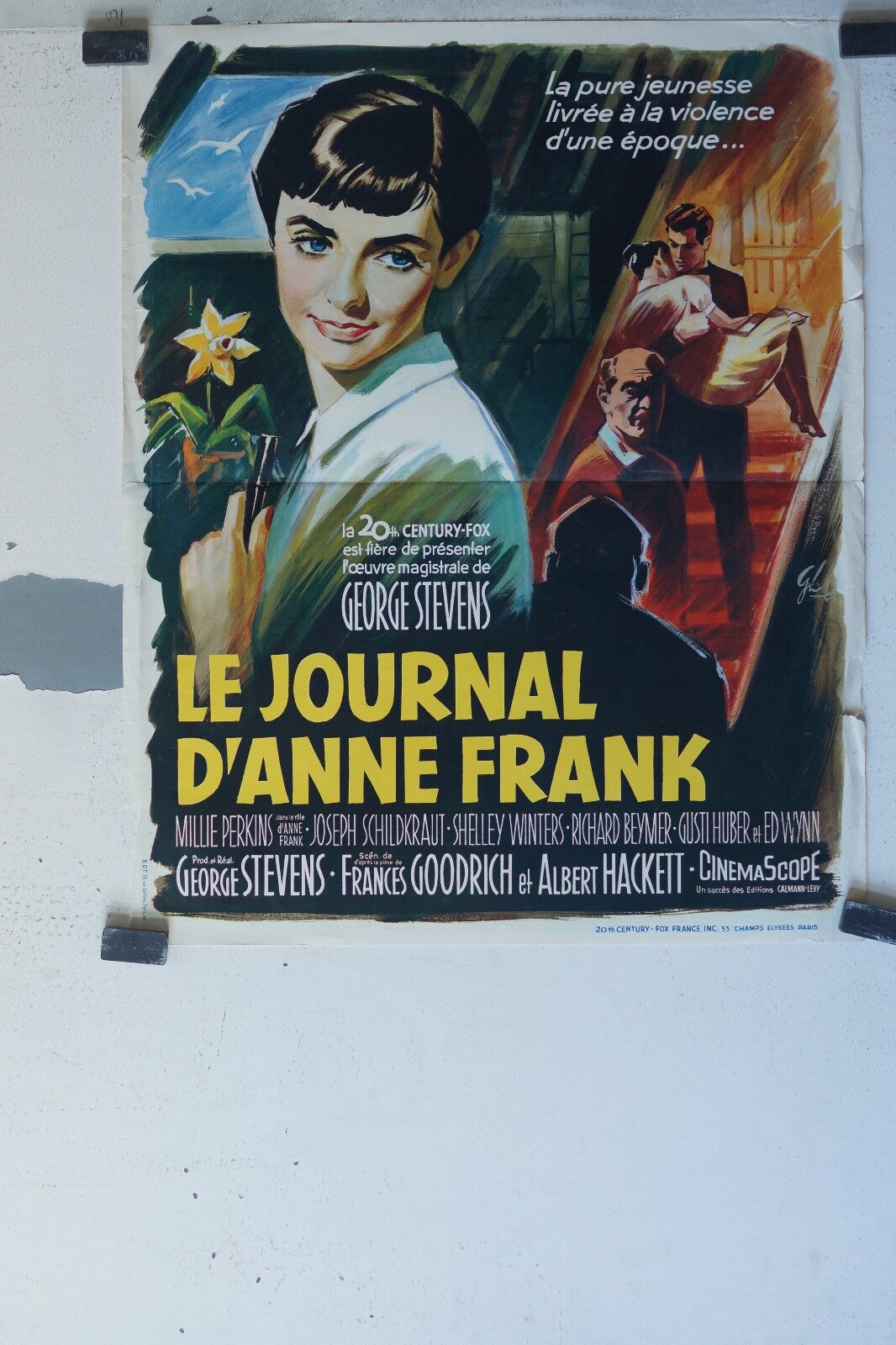 JOURNAL D’ANNE FRANK (LE) MOVIE POSTER ORIGINAL (60X80) Shelley Winters