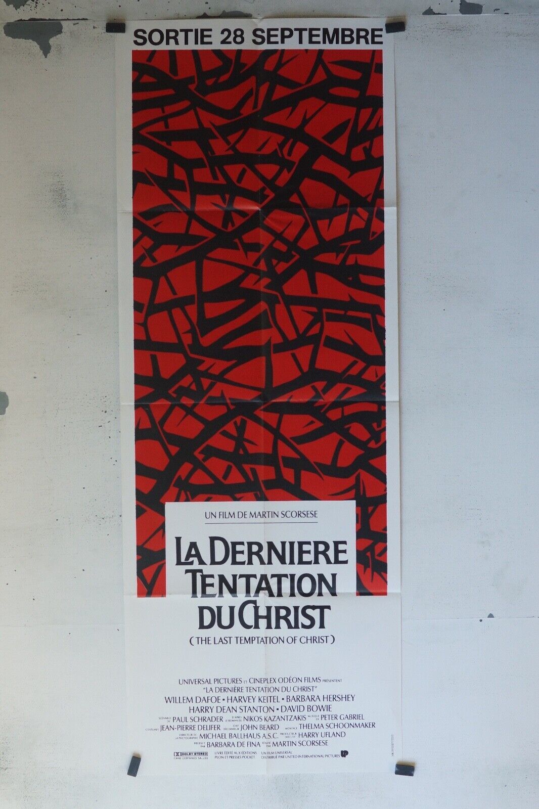 LA DERNIERE TENTATION DU CHRIST MOVIE POSTER ORIGINAL 60x160 MARTIN SCORESE