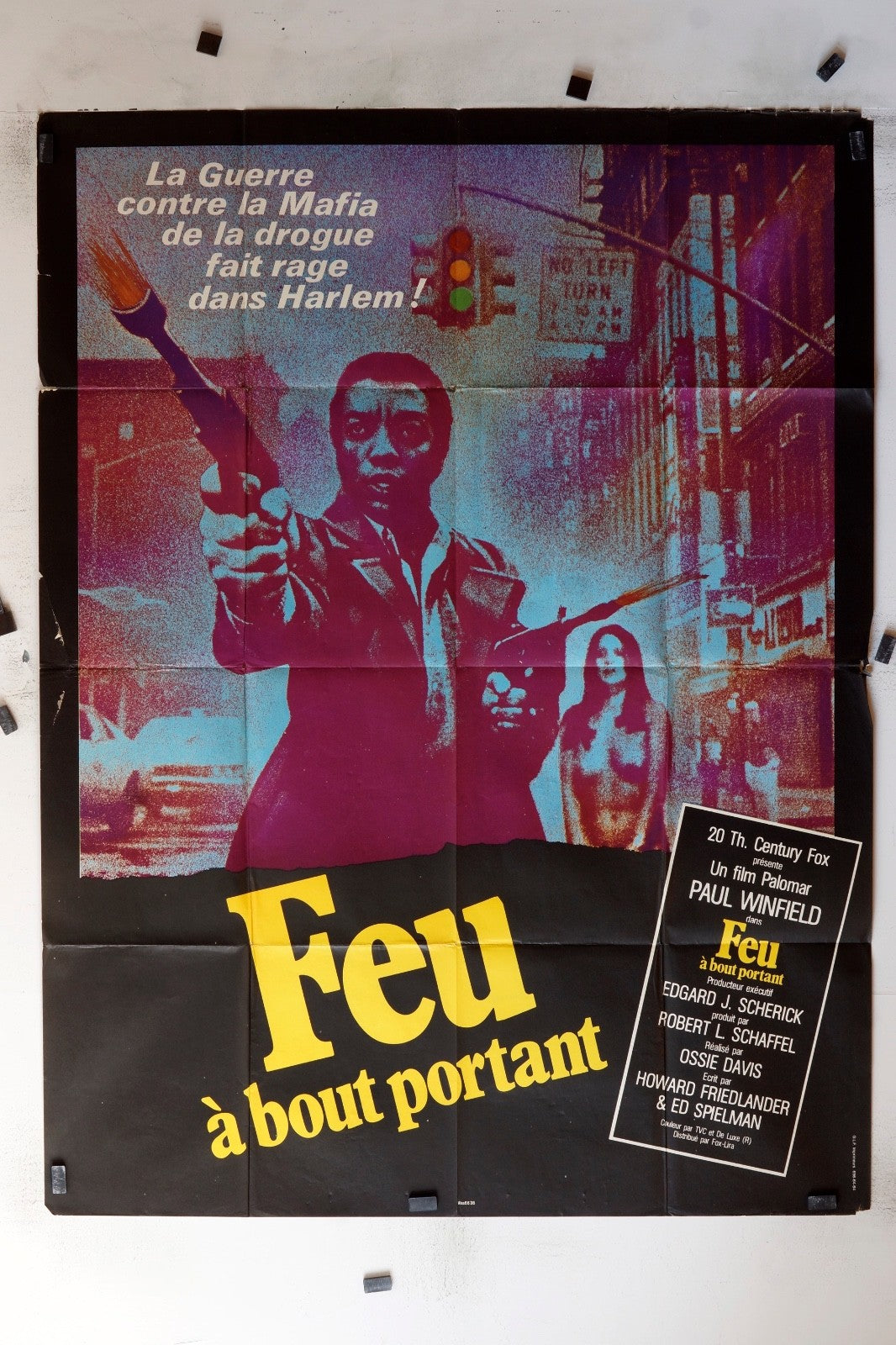 FEU À BOUT PORTANT PAUL WINFIELD MOVIE POSTER ORIGINAL 120x160
