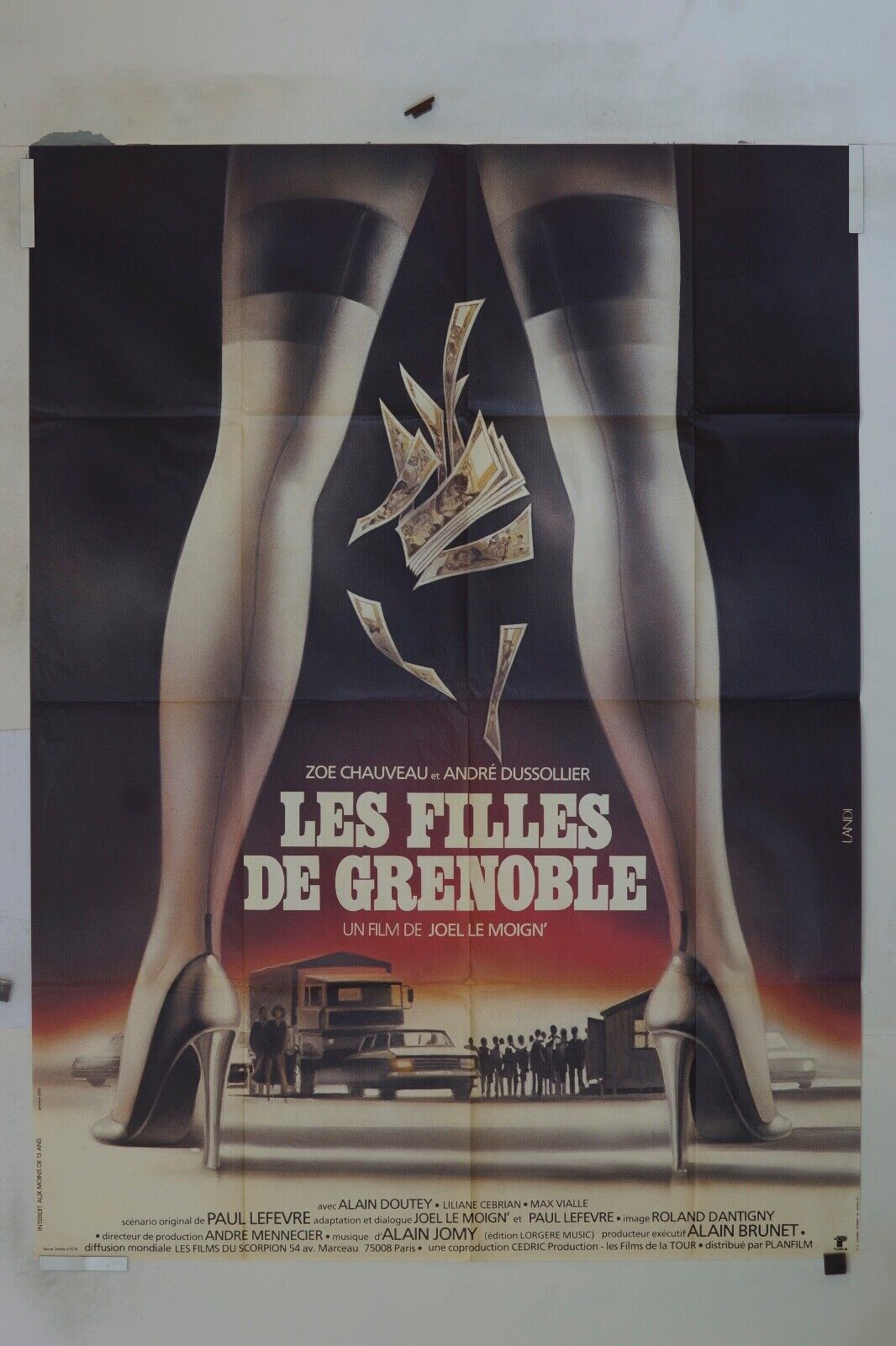 LES FILLES DE GRENOBLE MOVIE POSTER ORIGINAL 120x160 ZOE CHAUVEAU