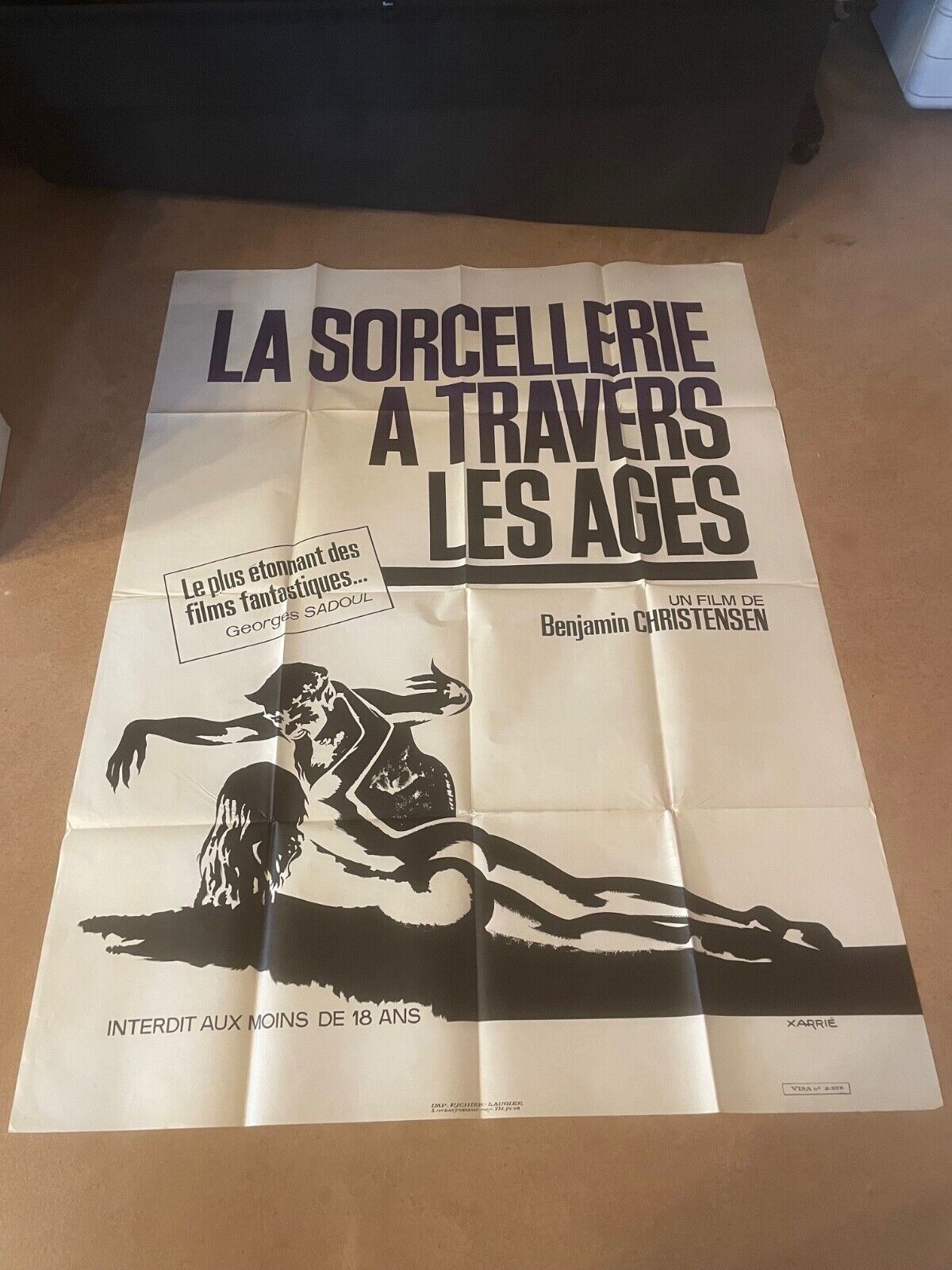 LA SORCELLERIE A TRAVERS LES ÂGES MOVIE POSTER ORIGINAL 120x160 MAURICE