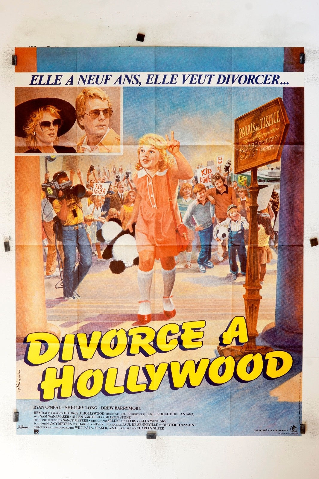 DIVORCE À HOLLYWOOD RYAN O’NEAL MOVIE POSTER ORIGINAL, 120X160