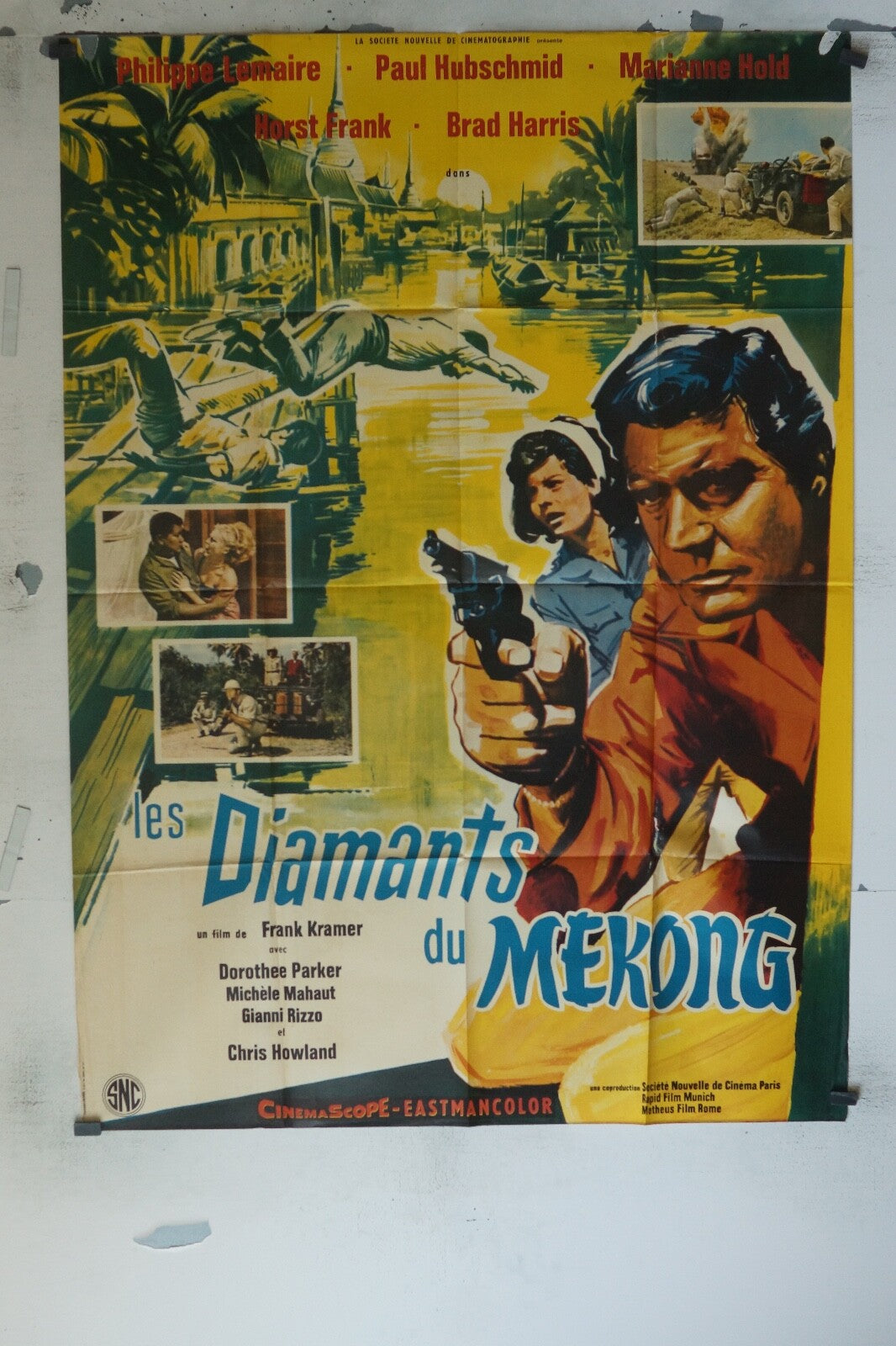 LES DIAMANTS DU MEKONG POSTER ORIGINAL 120x160 DOROTHÉE PARKER