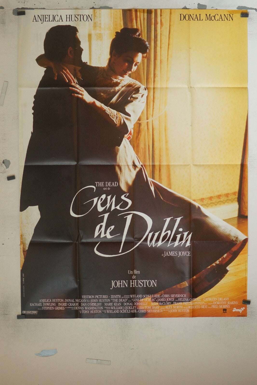 LES GENS DE DUBLIN MOVIE POSTER ORIGINAL 120x160 ANGELICA HUSTON