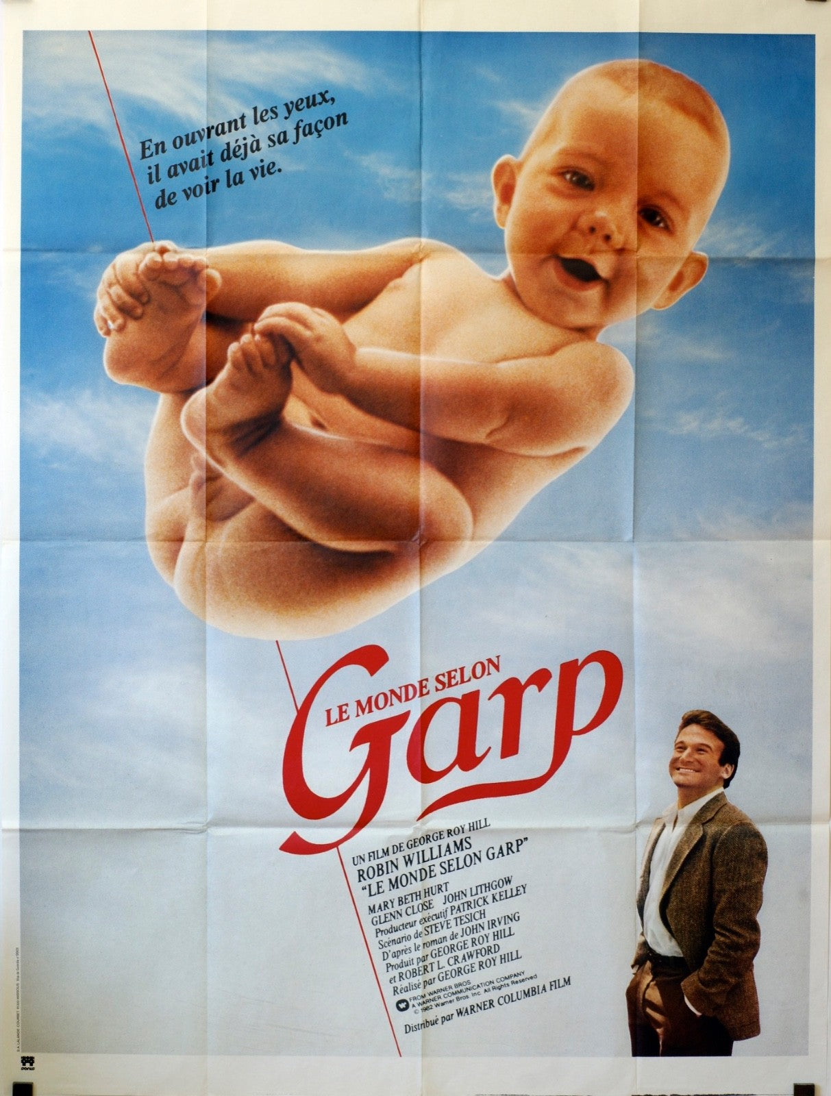 LE MONDE SELON GARP ROBIN WILLIAMS MOVIE POSTER ORIGINAL 120x160 ROBIN WILLIAMS
