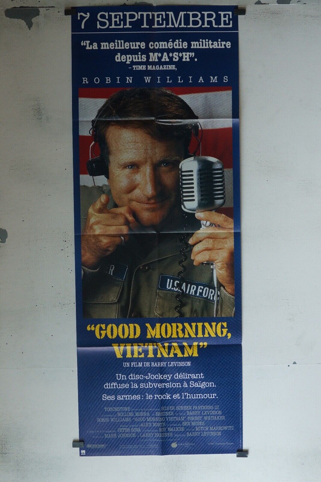GOOD MORNING VIETNAM MOVIE POSTER ORIGINAL 60x160 BARRY LEVINSON