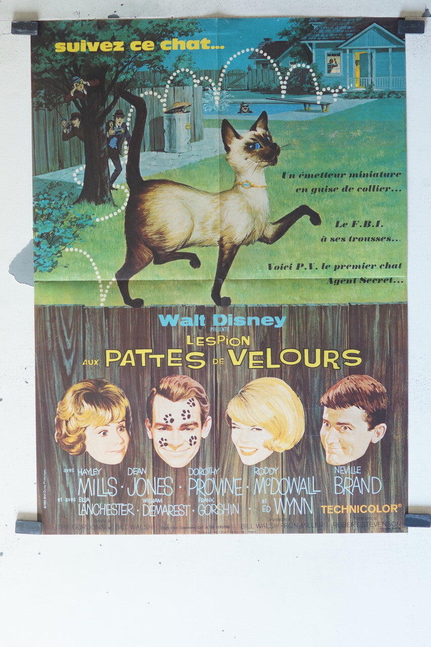 ESPION AUX PATTES DE VELOURS MOVIE POSTER ORIGINAL (60X80), Hayley Mills