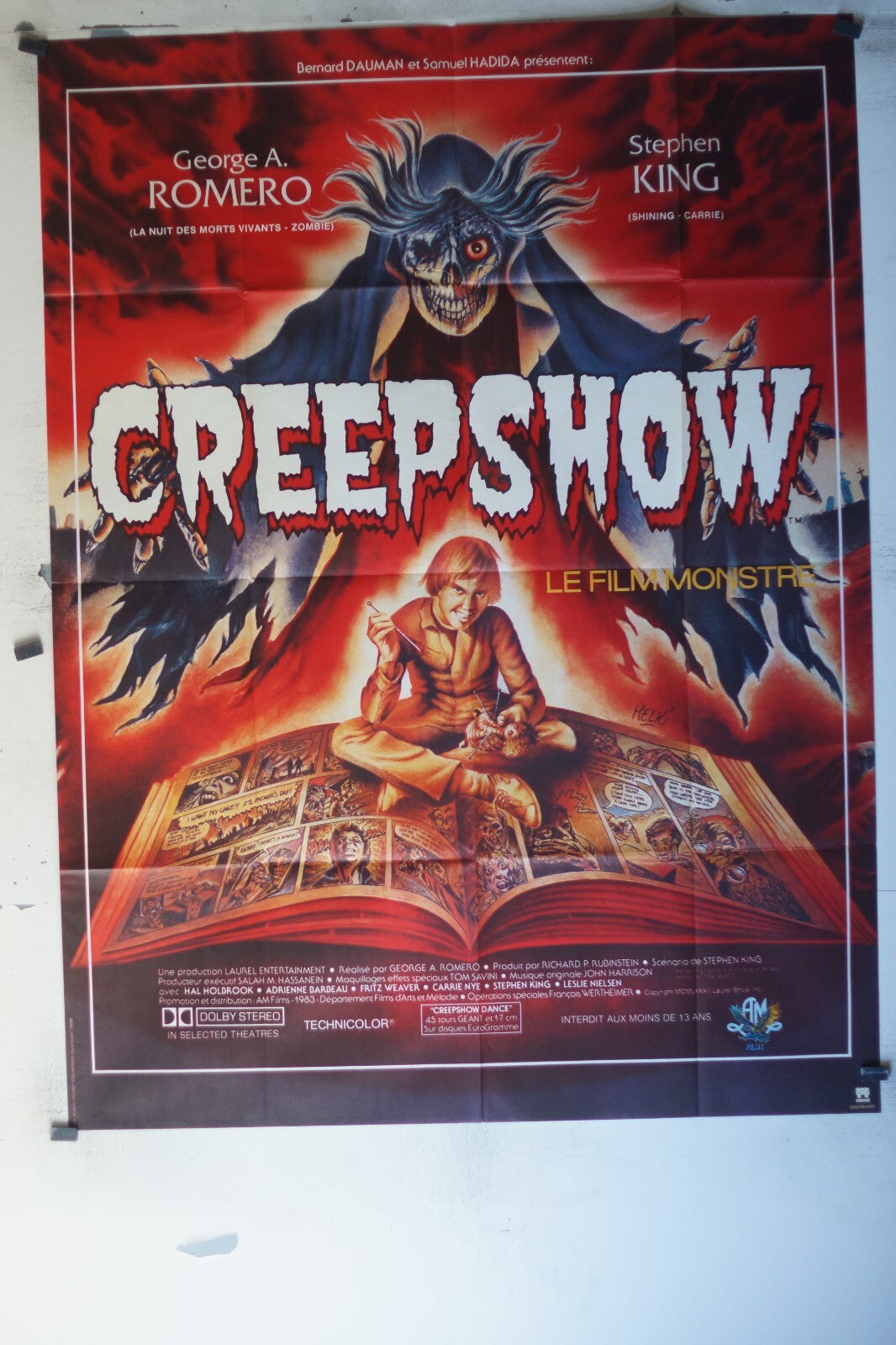 CREEPSHOW movie poster ORIGINAL 120x160 Hal Holbrook , Adrienne Barbeau