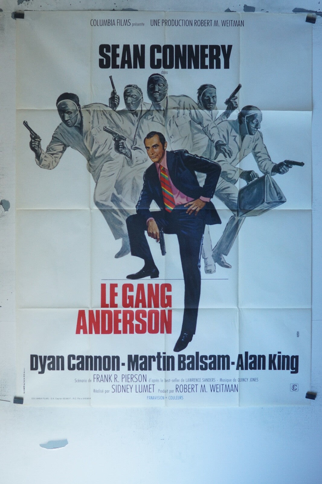 LE GANG ANDERSON MOVIE POSTER ORIGINAL 120x160 SEAN CONNERY