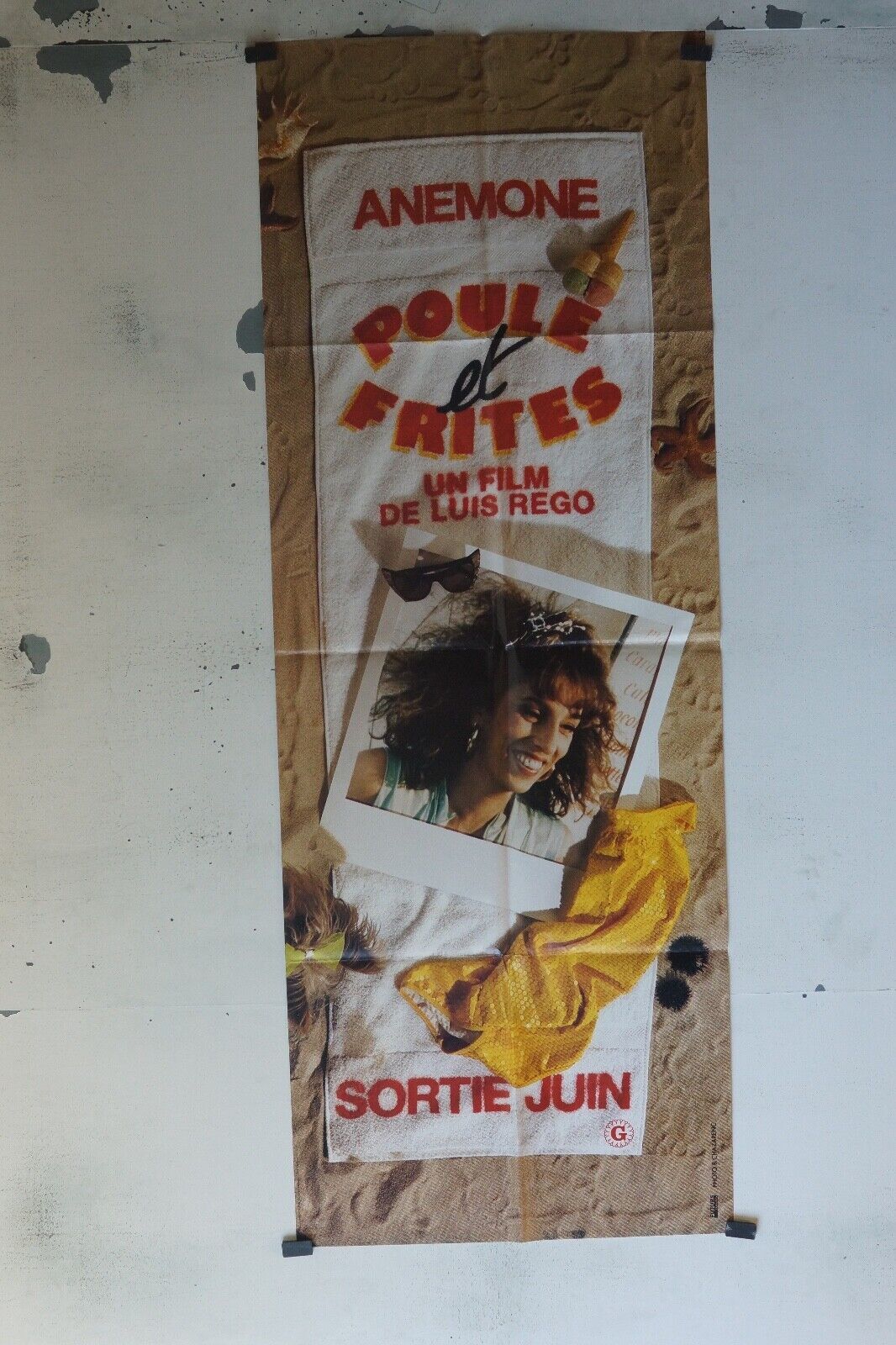 POULE ET FRITES POSTER ORIGINAL 60x160 ANEMONE