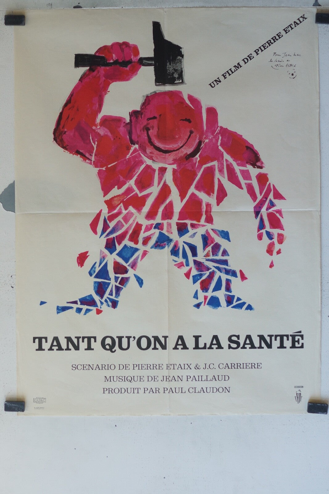 TANT QU’ON A LA SANTE MOVIE POSTER ORIGINAL (60X80) Pierre Etaix