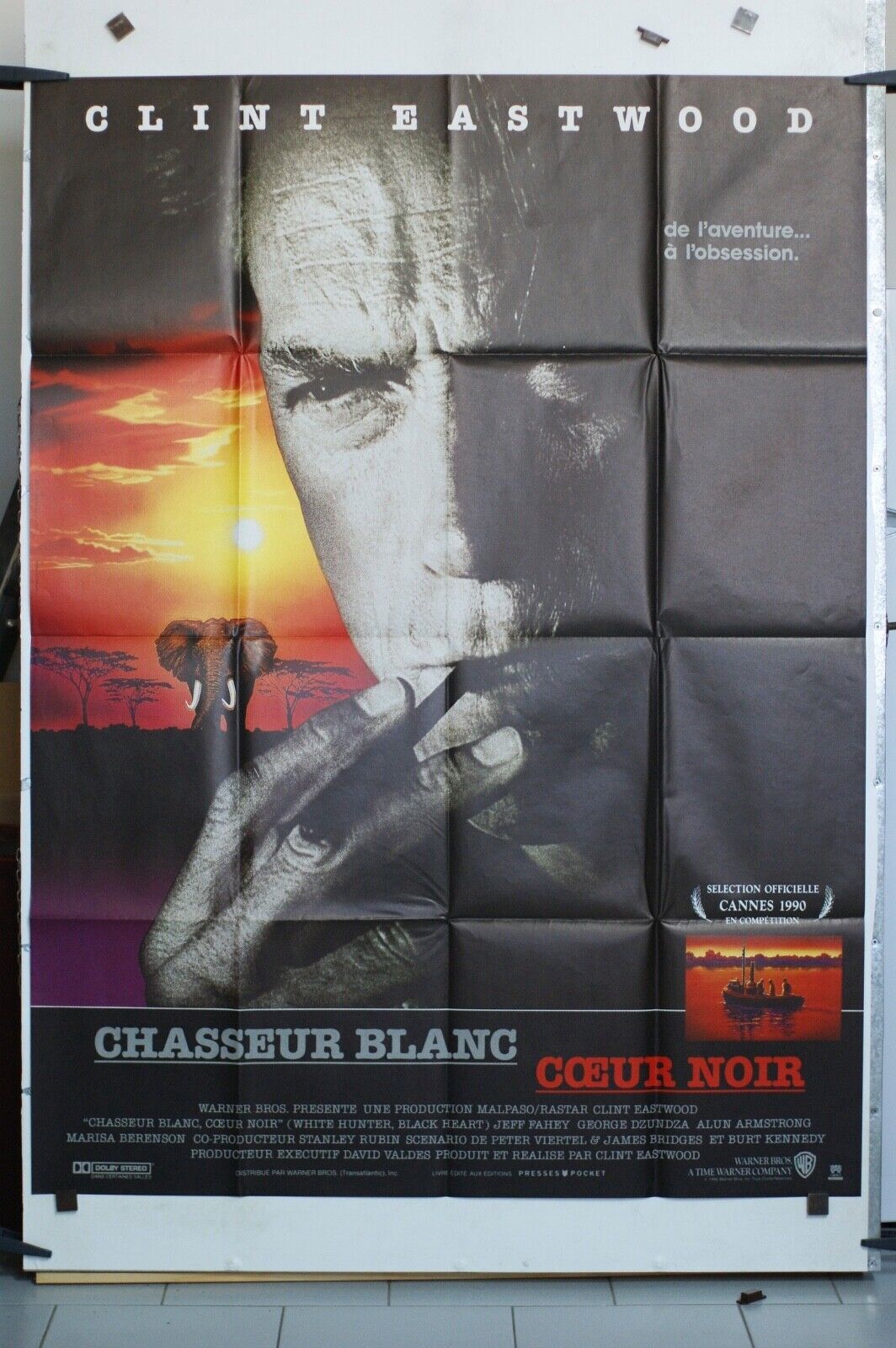 CHASSEUR BLANC / CŒUR NOIR movie poster ORIGINAL (120x160) CLINT EASTWOOD