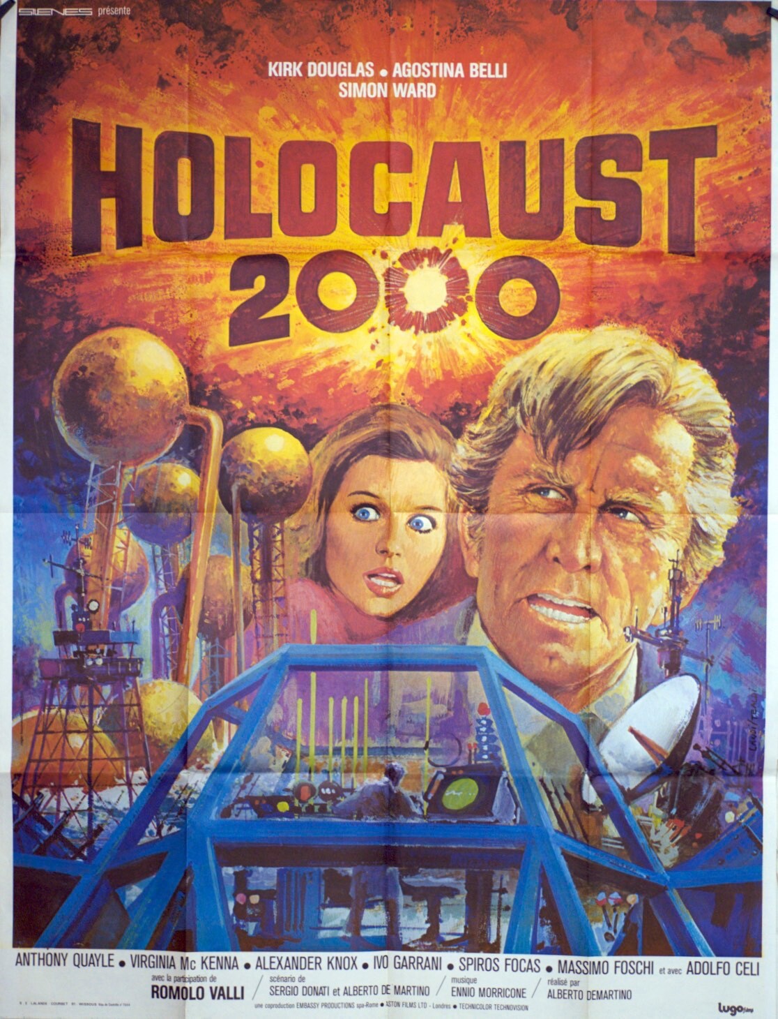 HOLOCAUST 2000 MOVIE POSTER ORIGINAL 120x160 KIRK DOUGLAS