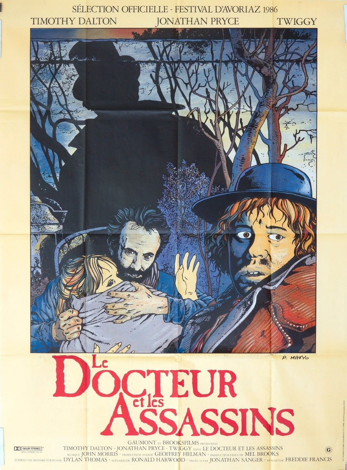 LE DOCTEUR ET LES ASSASSINS MOVIE POSTER ORIGINAL (120x160) TIMOTHY DALTON