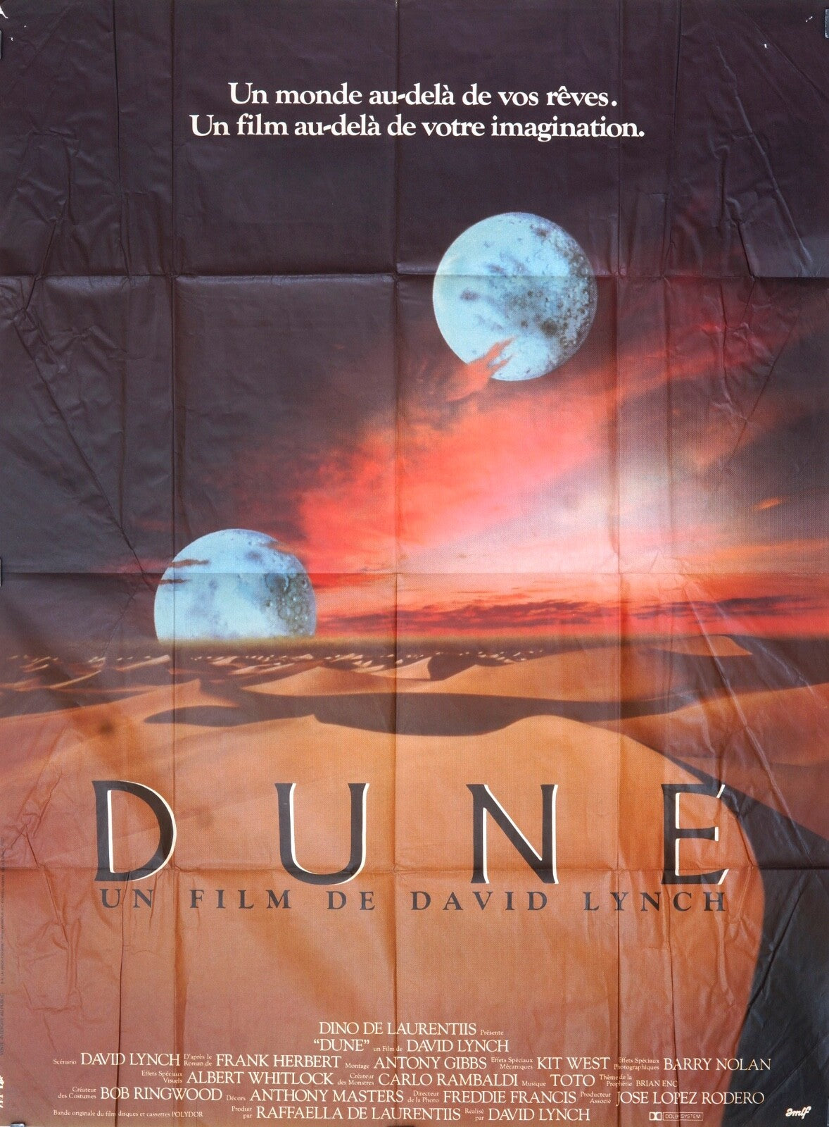 DUNE DAVID LYNCH MOVIE POSTER ORIGINAL 120x160