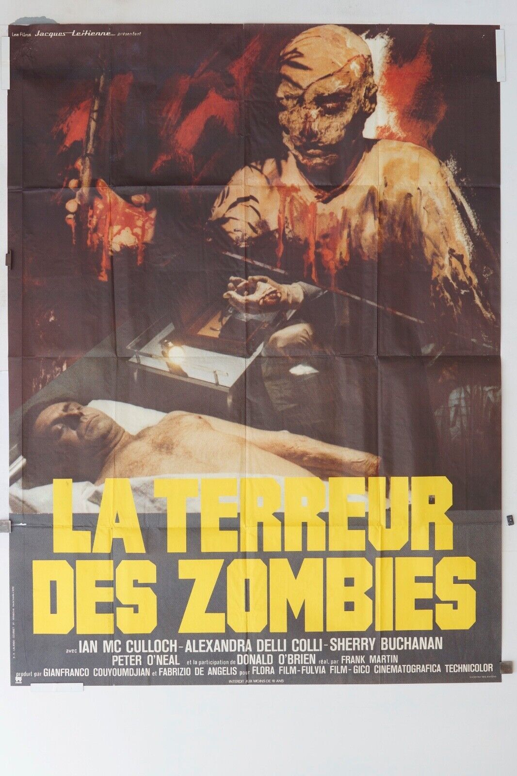 LA TERREUR DES ZOMBIES MOVIE POSTER ORIGINAL 120x160 IAN MC CULLOCH