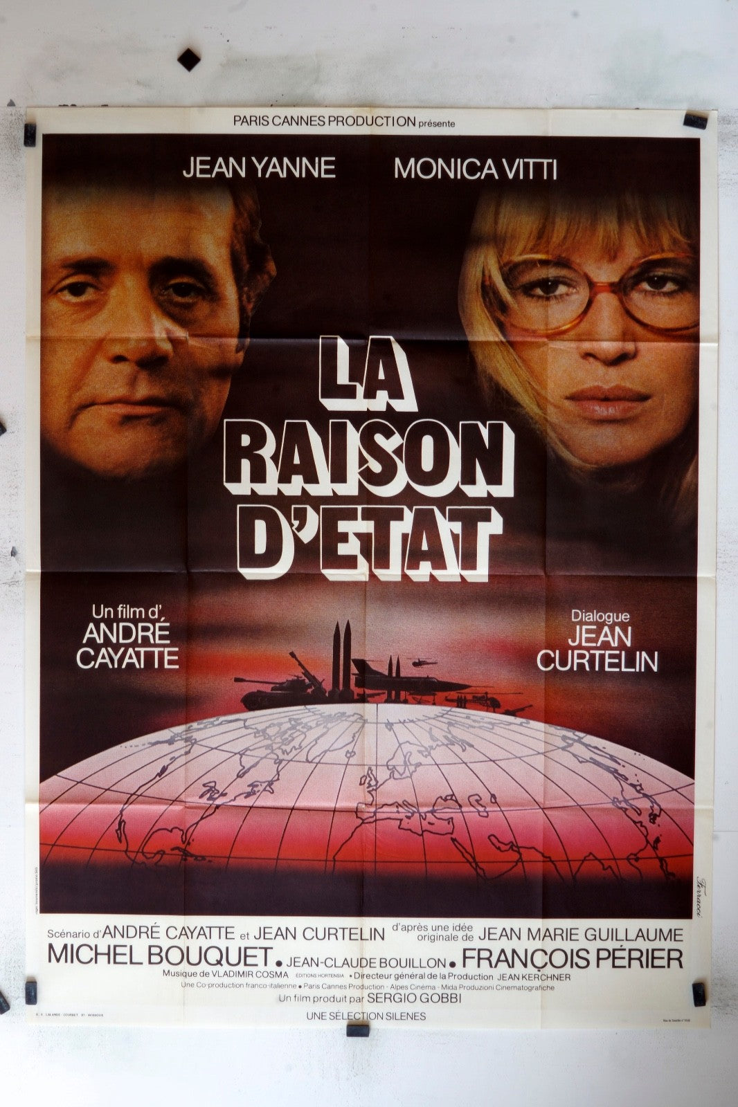 LA RAISON D’ÉTAT JEAN YANNE MOVIE POSTER ORIGINAL 120x160