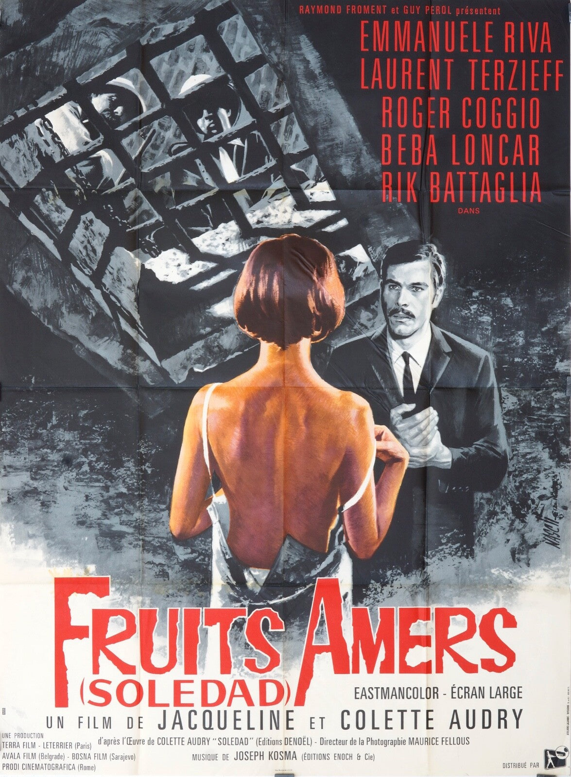 FRUITS AMERS MOVIE POSTER ORIGINAL (120X160) JACQUELINE AUDRY