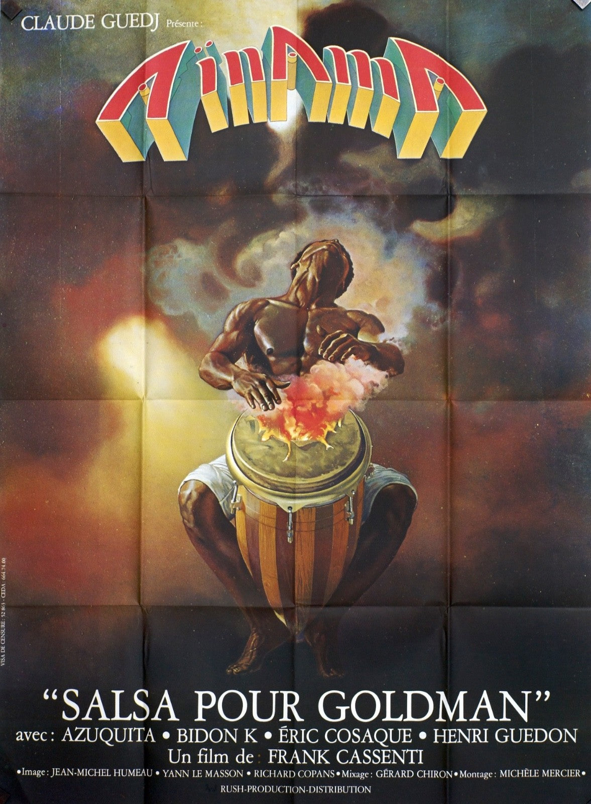 AINAMA, SALSA POUR GOLDMAN AZUQUITA ORIGINAL POSTER ORIGINAL 120x160