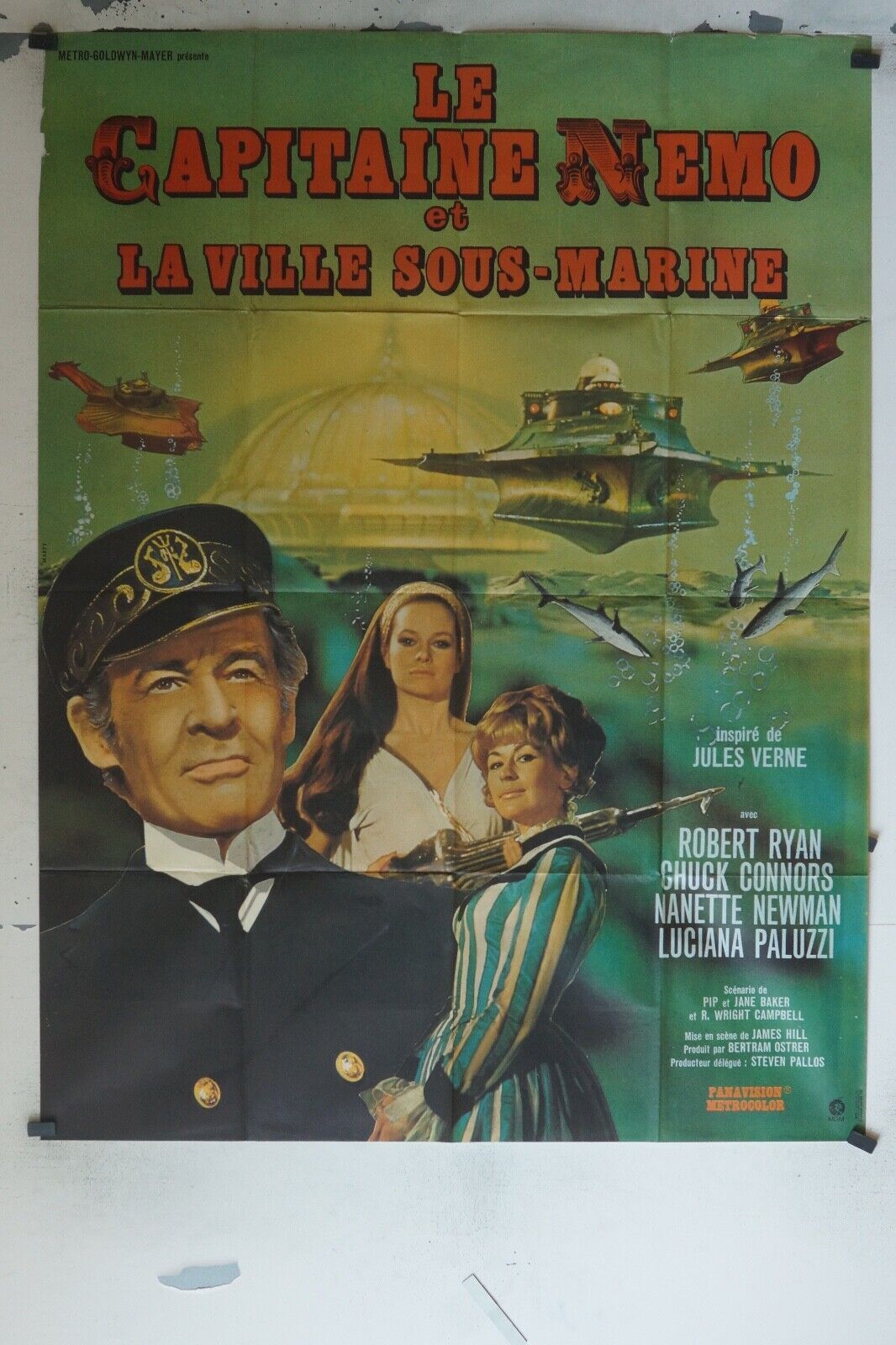 LE CAPITAINE NEMO ET LA VILLE SOUS MARINE MOVIE POSTER ORIGINAL 120x160 ROBERT