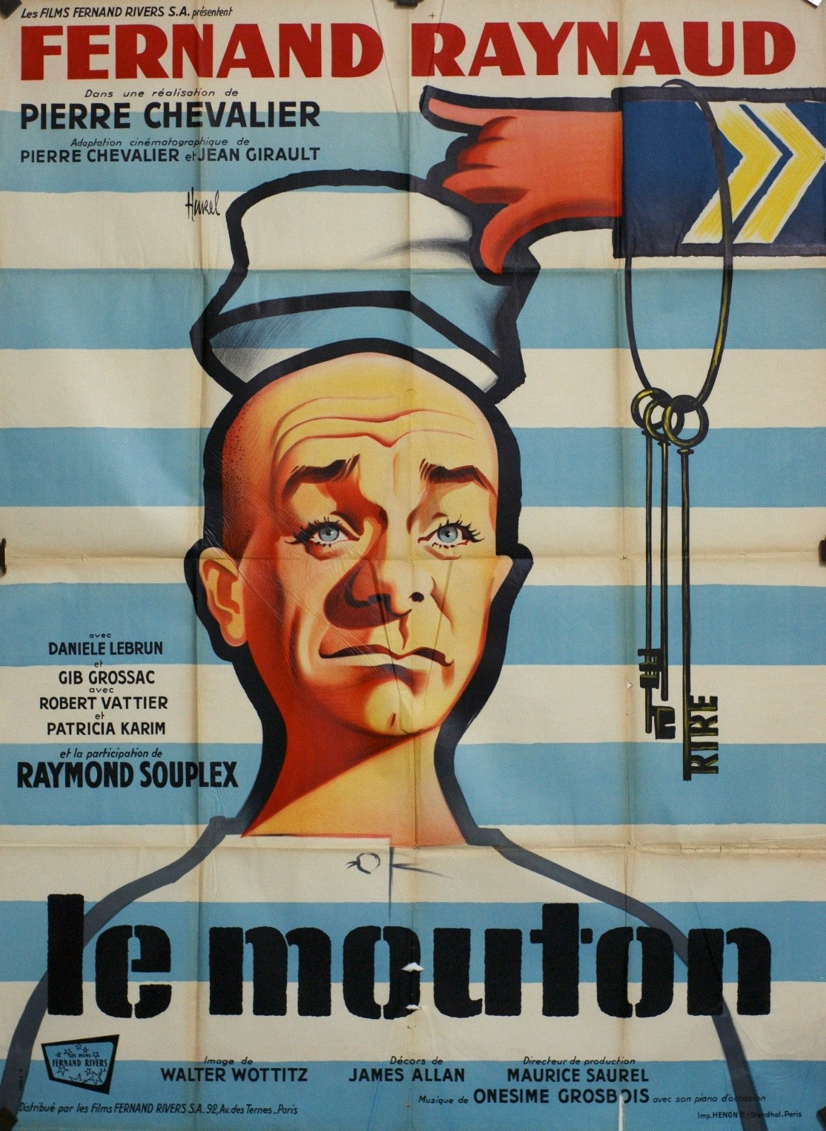 LE MOUTON FERNAD RAYNAUD MOVIE POSTER ORIGINAL 120x160