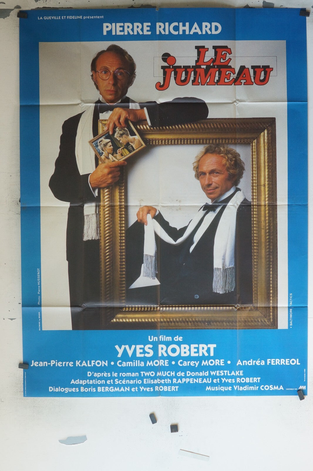 LE JUMEAU 120x160 ORIGINAL MOVIE POSTER PIERRE RICHARD