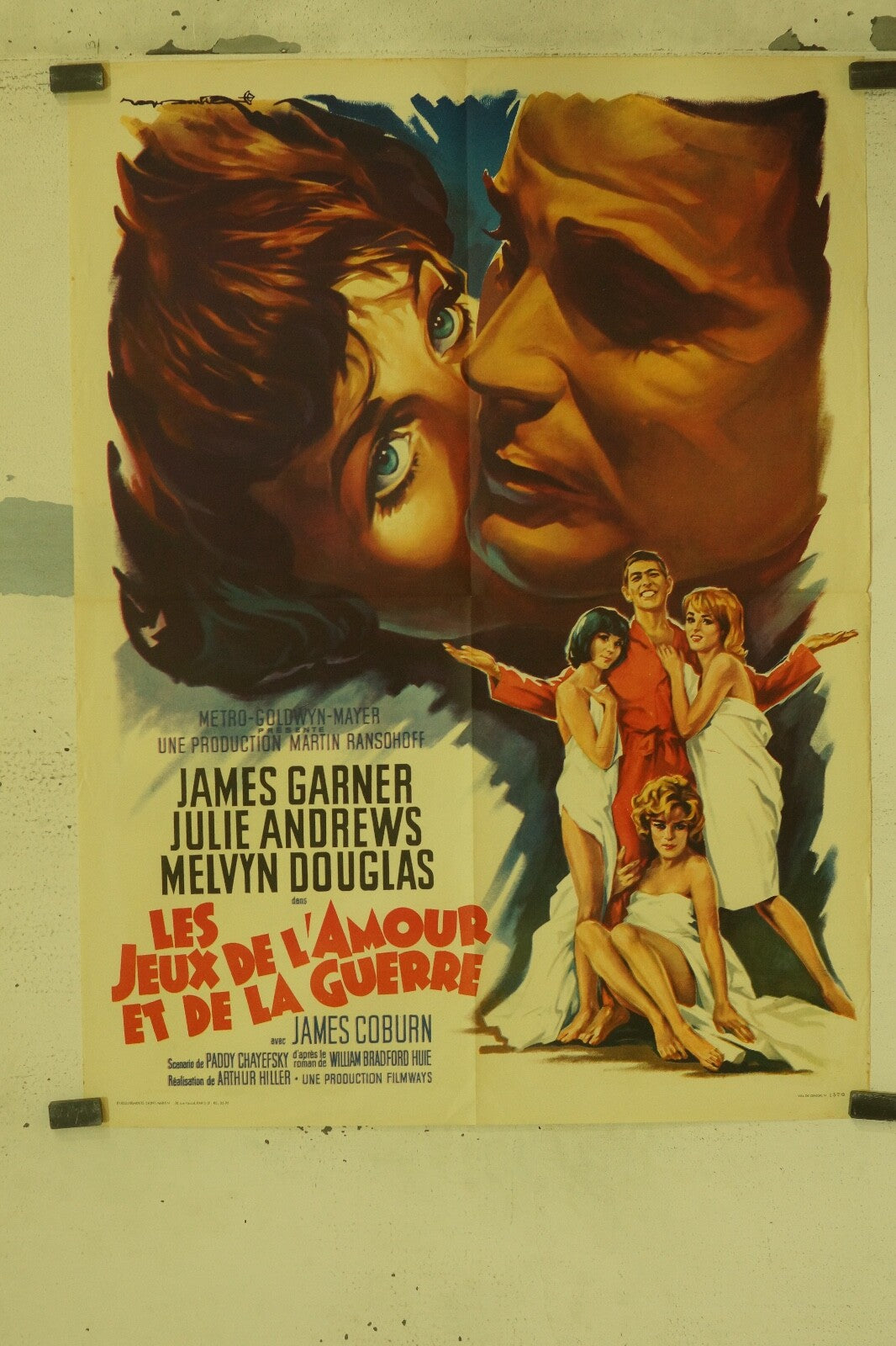 LES JEUX DE L’AMOUR ET DE LA GUERRE MOVIE POSTER ORIGINAL (60X80) JAMES GARNER