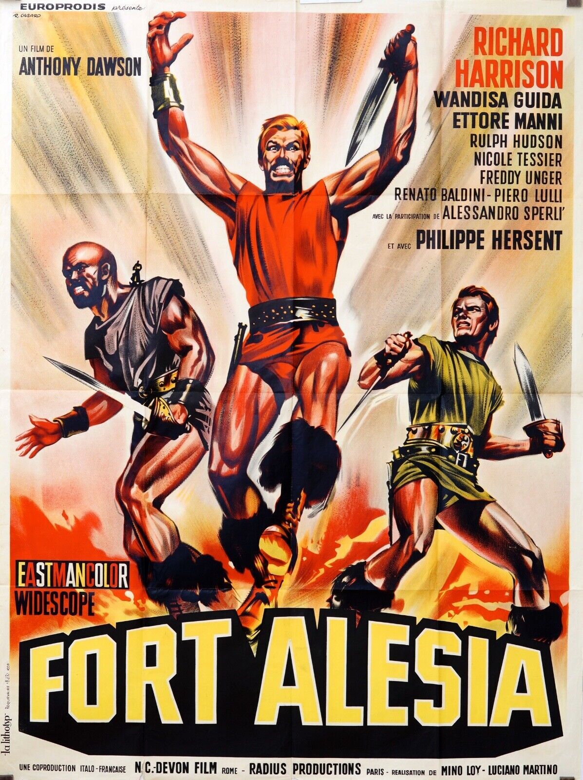 FORT ALESIA MOVIE POSTER ORIGINAL 120x160 RICHARD HARRISON