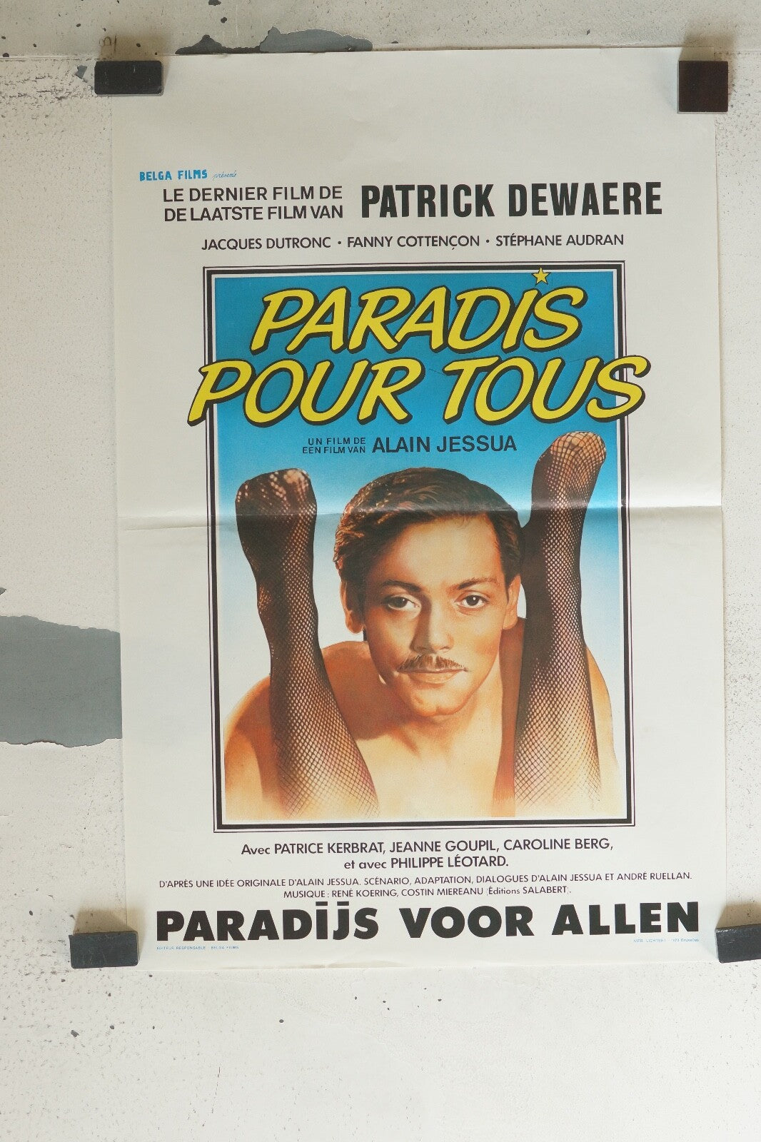 PARADIS POUR TOUS ORIGINAL MOVIE POSTER 120x160 PATRICK DEWAERE