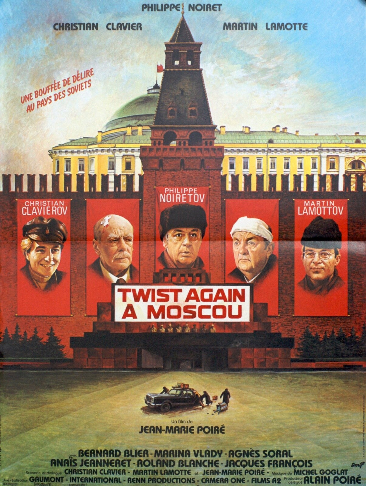 TWIST AGAIN A MOSCOU (French Version) MOVIE POSTER ORIGINAL (40X60)