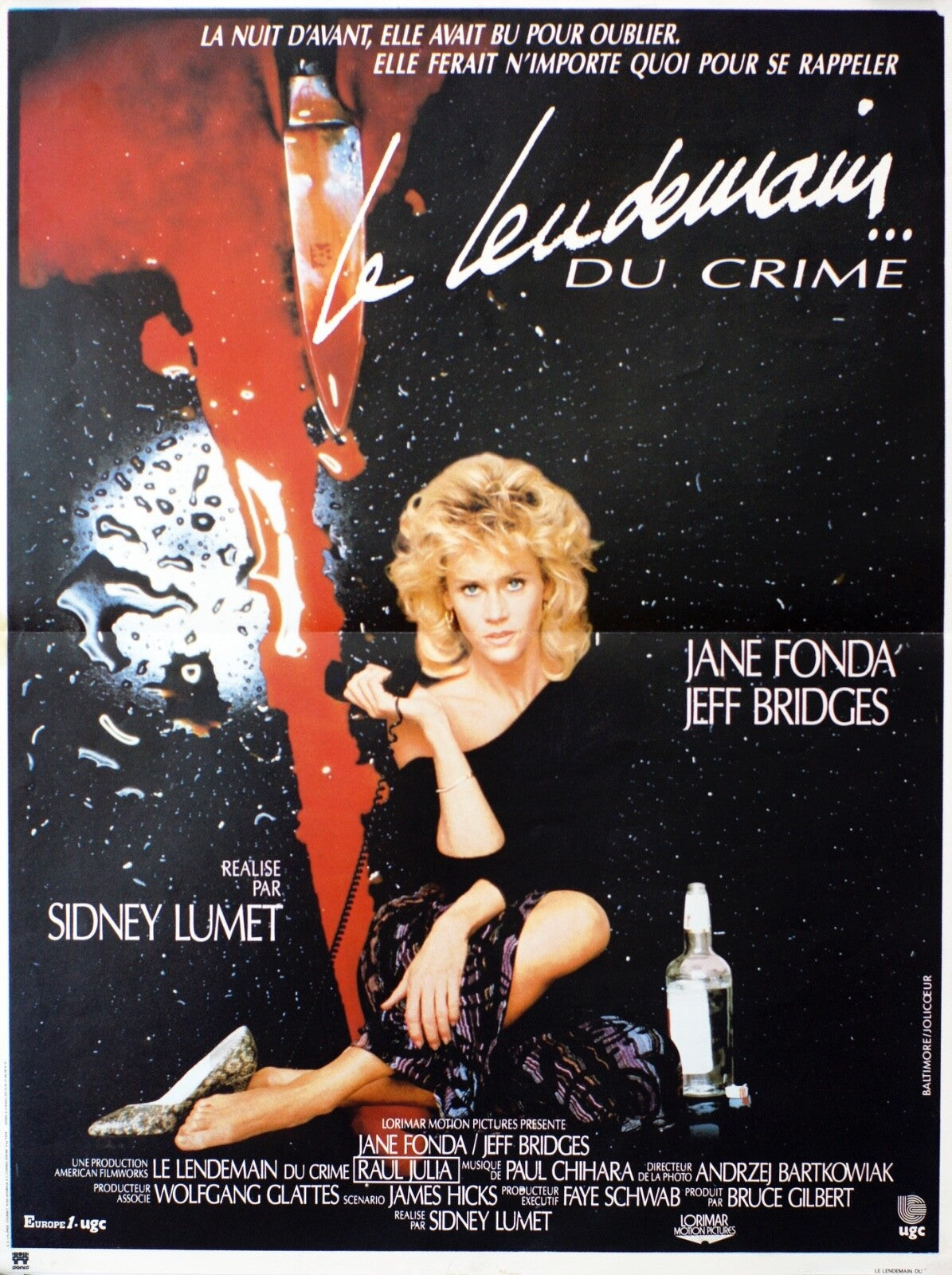 LE LENDEMAIN DU CRIME (French Version) ORIGINAL The Morning After, 40X60