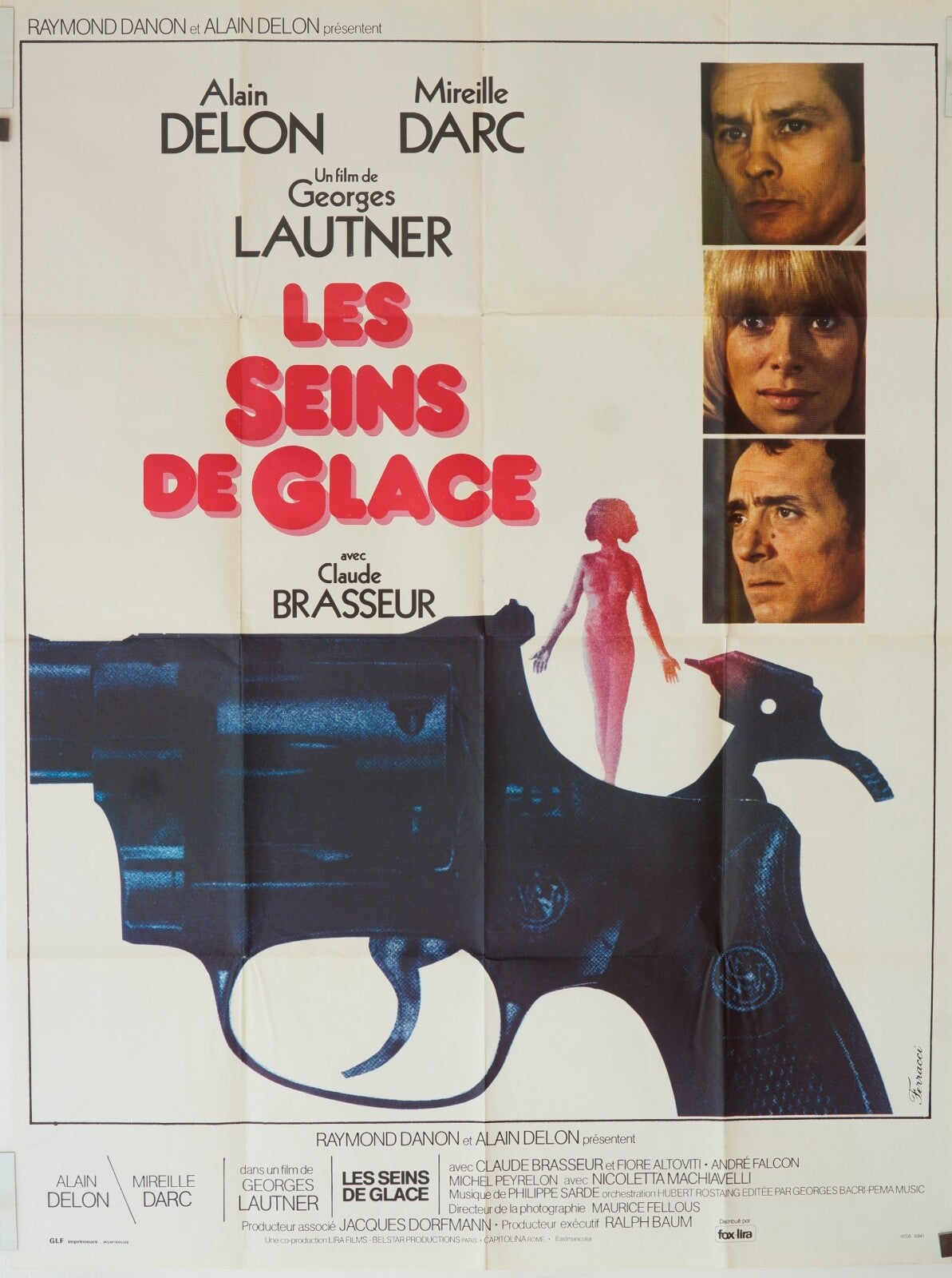 LES SEINS DE GLACE ORIGINAL POSTER (120x160) ALAIN DELON