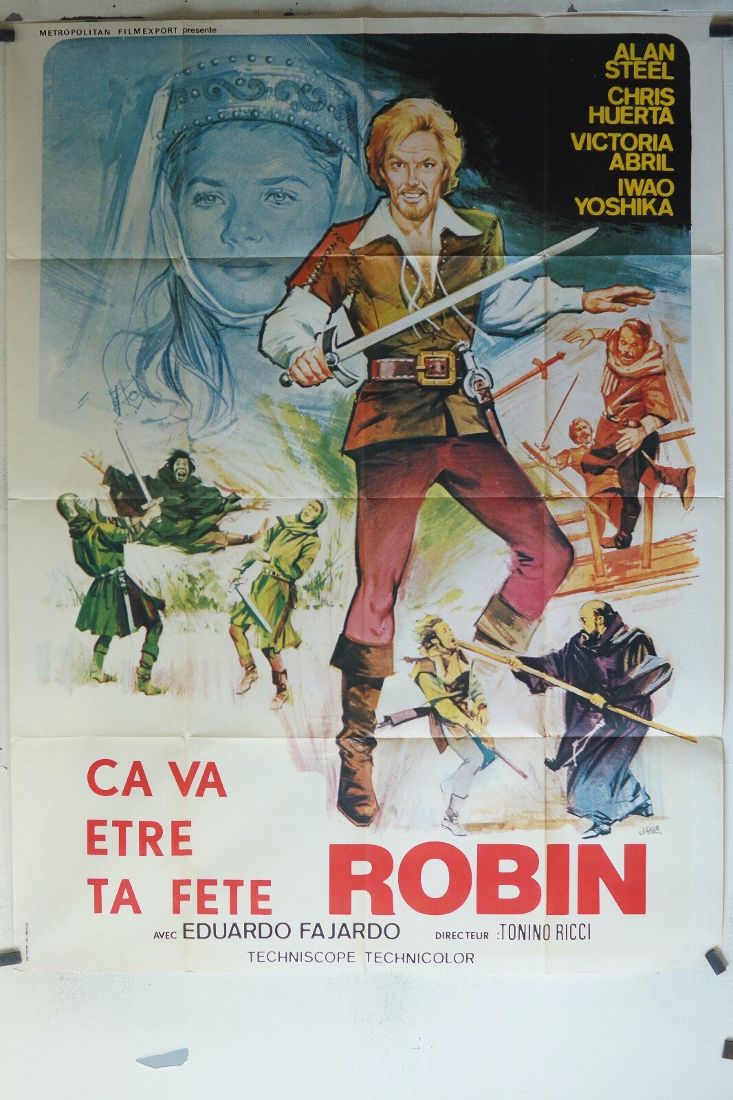 ÇA VA ÊTRE TA FÊTE, ROBIN (1976) 120x160 ALAN STEEL, CRIS HUERTA