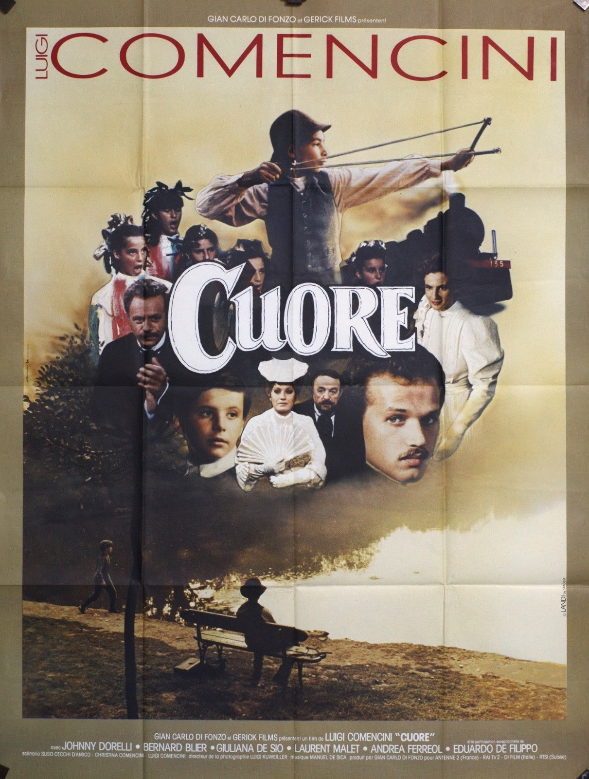 CUORE LUIGO COMENCINI MOVIE POSTER ORIGINAL 120x160