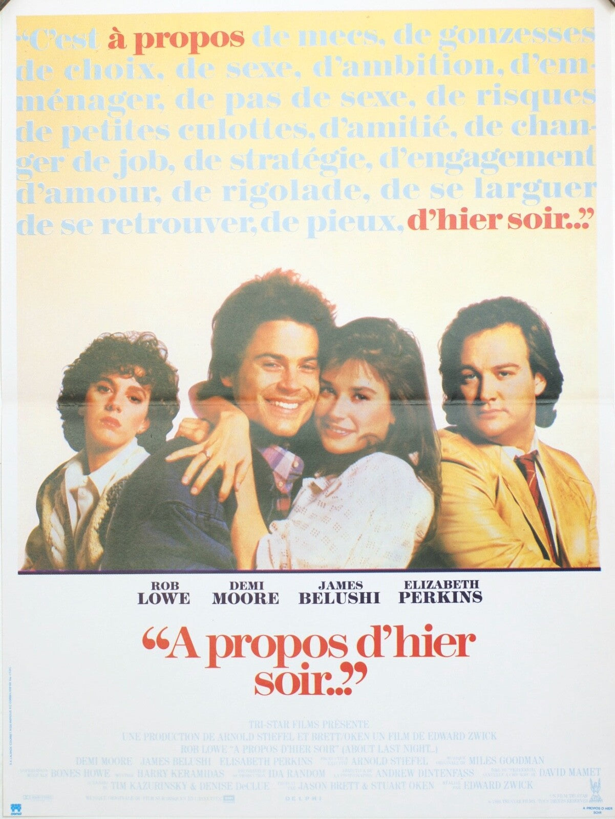 A PROPOS D’HIER SOIR …(French Version) ORIGINAL About Last Night…