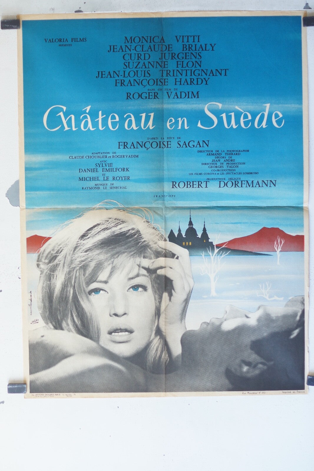 CHATEAU EN SUEDE Movieposter ORIGINAL 60x80 Monica Vitti , Jean-Claude Brialy