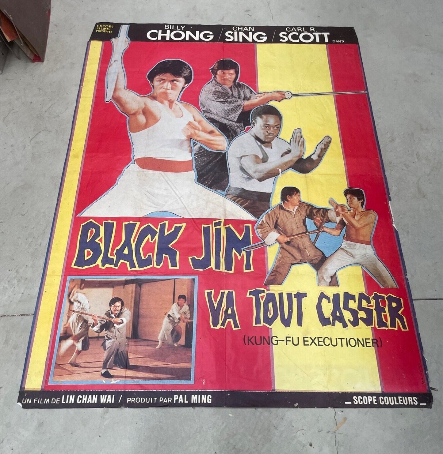 VA TOUT CASSER MOVIE POSTER ORIGINAL (120x160) BLACK JIM