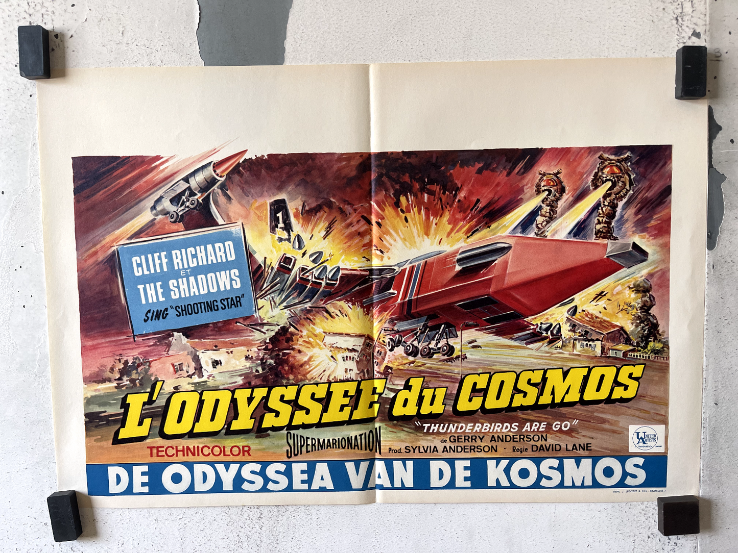 L’ODYSSÉE DU COSMOS MOVIE POSTER ORIGINAL (55X37) CLIFF RICHARD