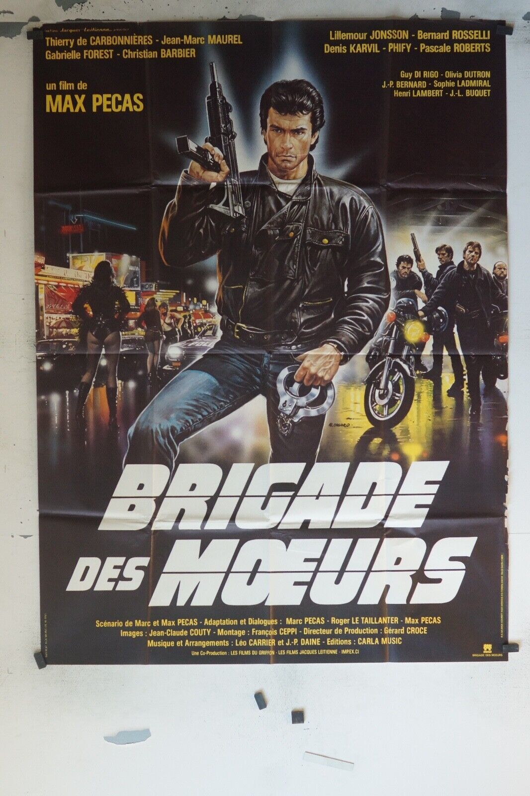 BRIGADE DES MOEURS MOVIE POSTER ORIGINAL (120x160) JEAN-MARC MAUREL