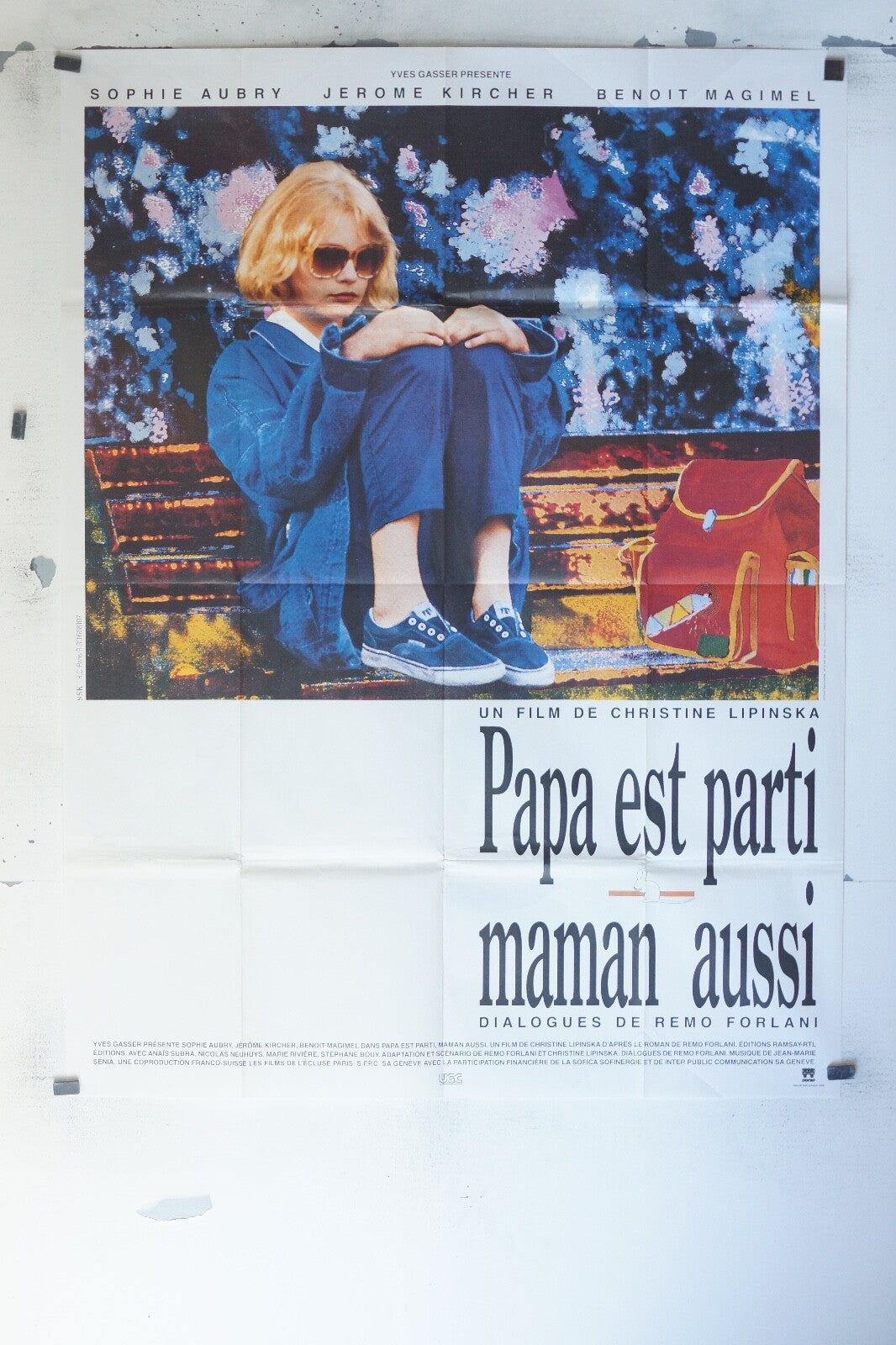 PAPA EST PARTI MAMAN AUSSI MOVIE POSTER ORIGINAL 120x160 SOPHIE AUBRY