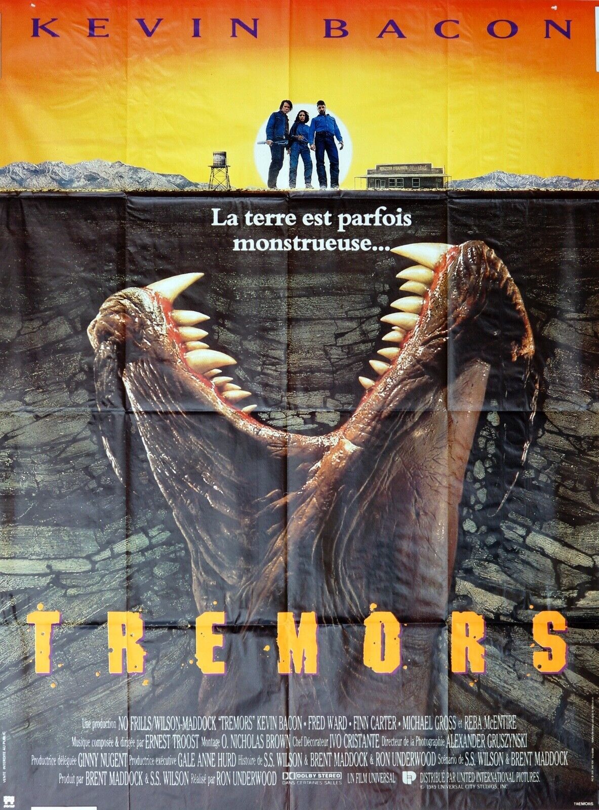 TRÉMORS MOVIE POSTER ORIGINAL 120x160 FRED WARD