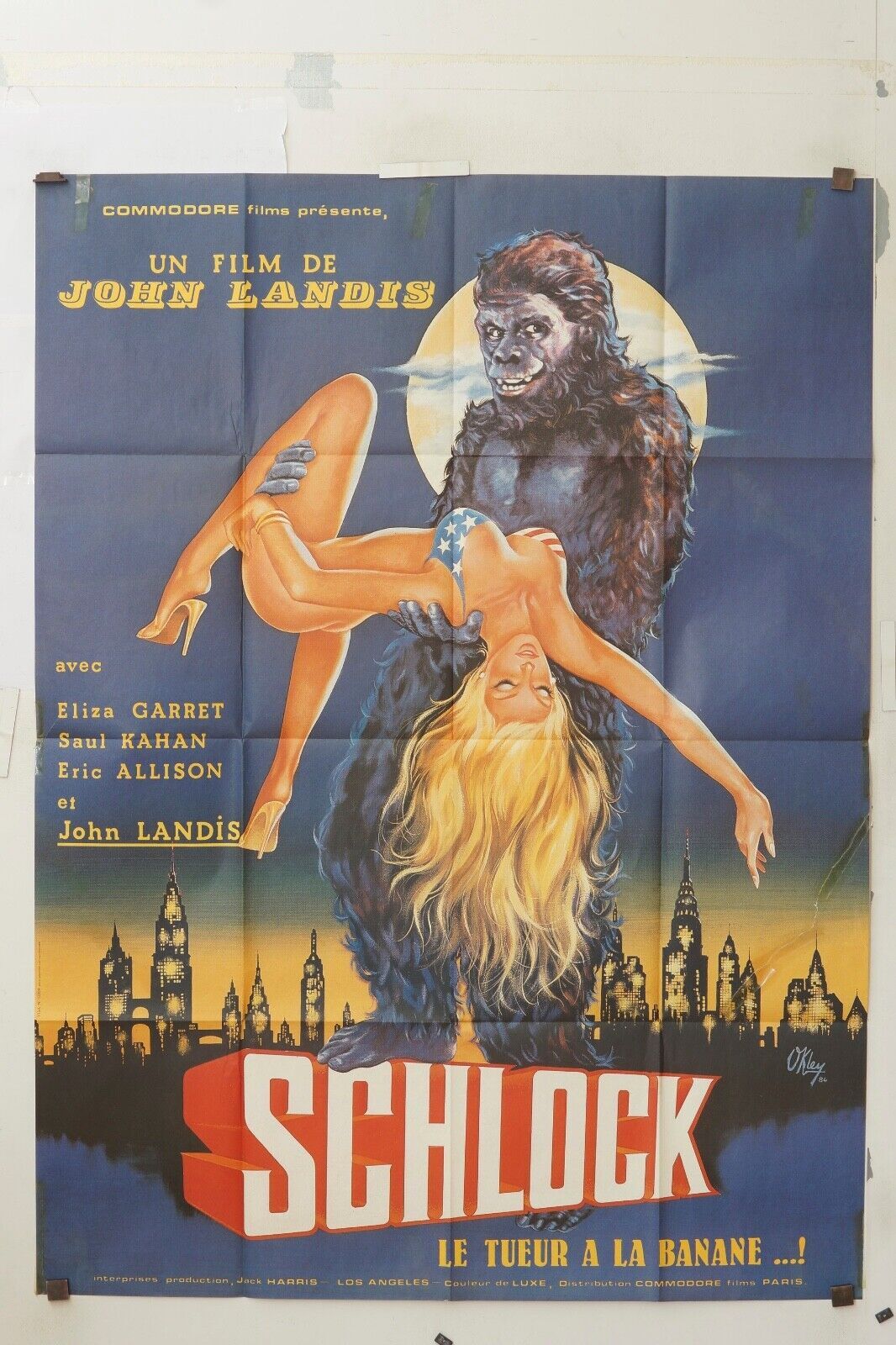 SCHLOCK MOVIE POSTER ORIGINAL 120x160 JEAN LANDIS