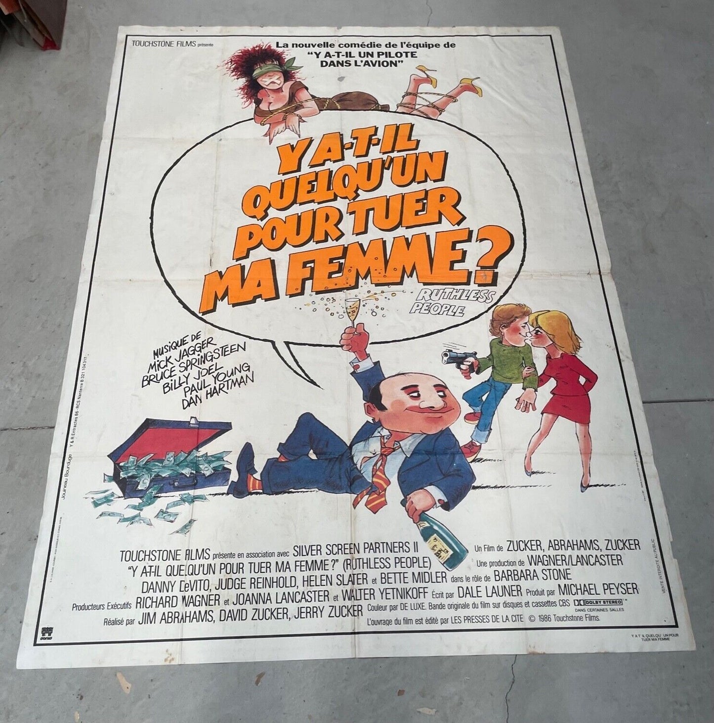 Y A-T-IL QUELQU’UN POUR TUER MA FEMME POSTER ORIGINAL 120x160 ABRAHAMS