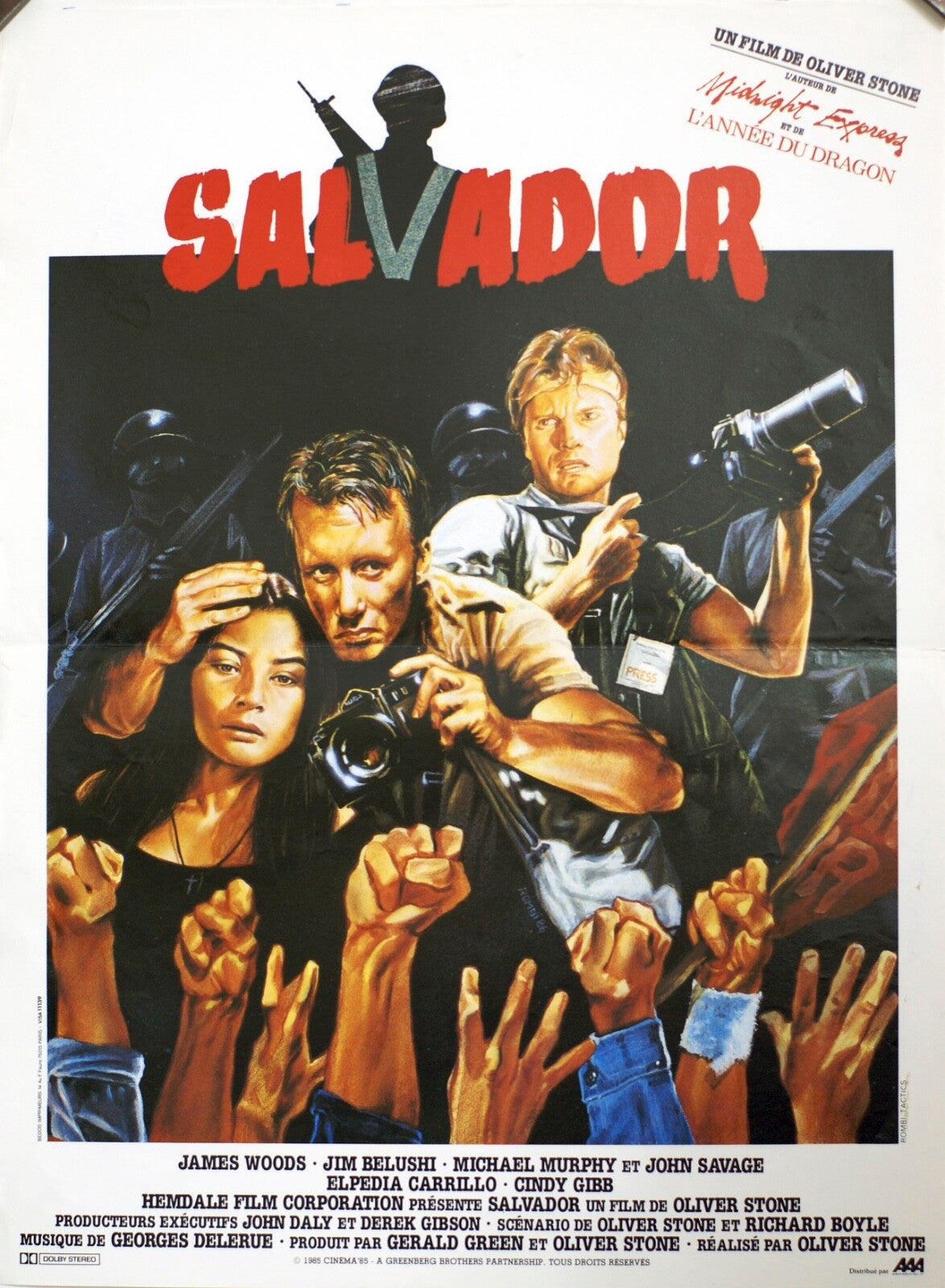 SALVADOR (POSTER ORIGINAL) 40x60 ORIGINAL OLIVIER STONE