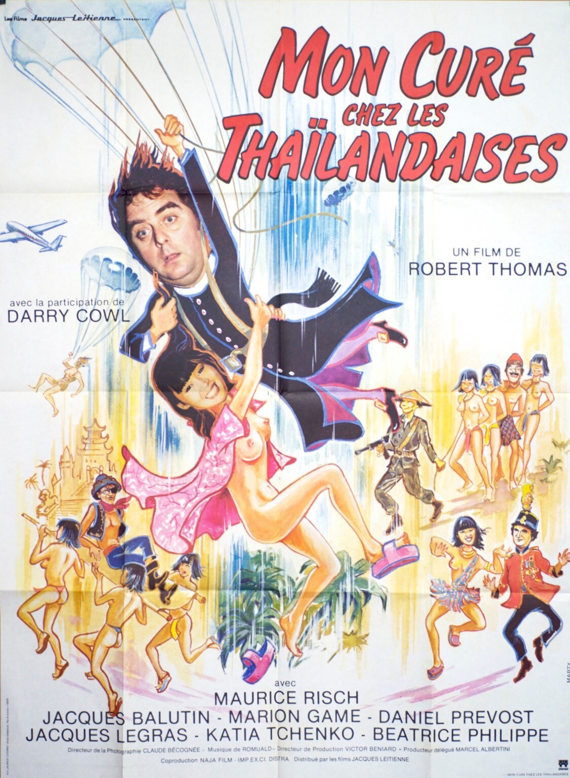 MON CURÉ CHEZ LES THAÏLANDAISES POSTER ORIGINAL 120x160 MAURICE RISCH