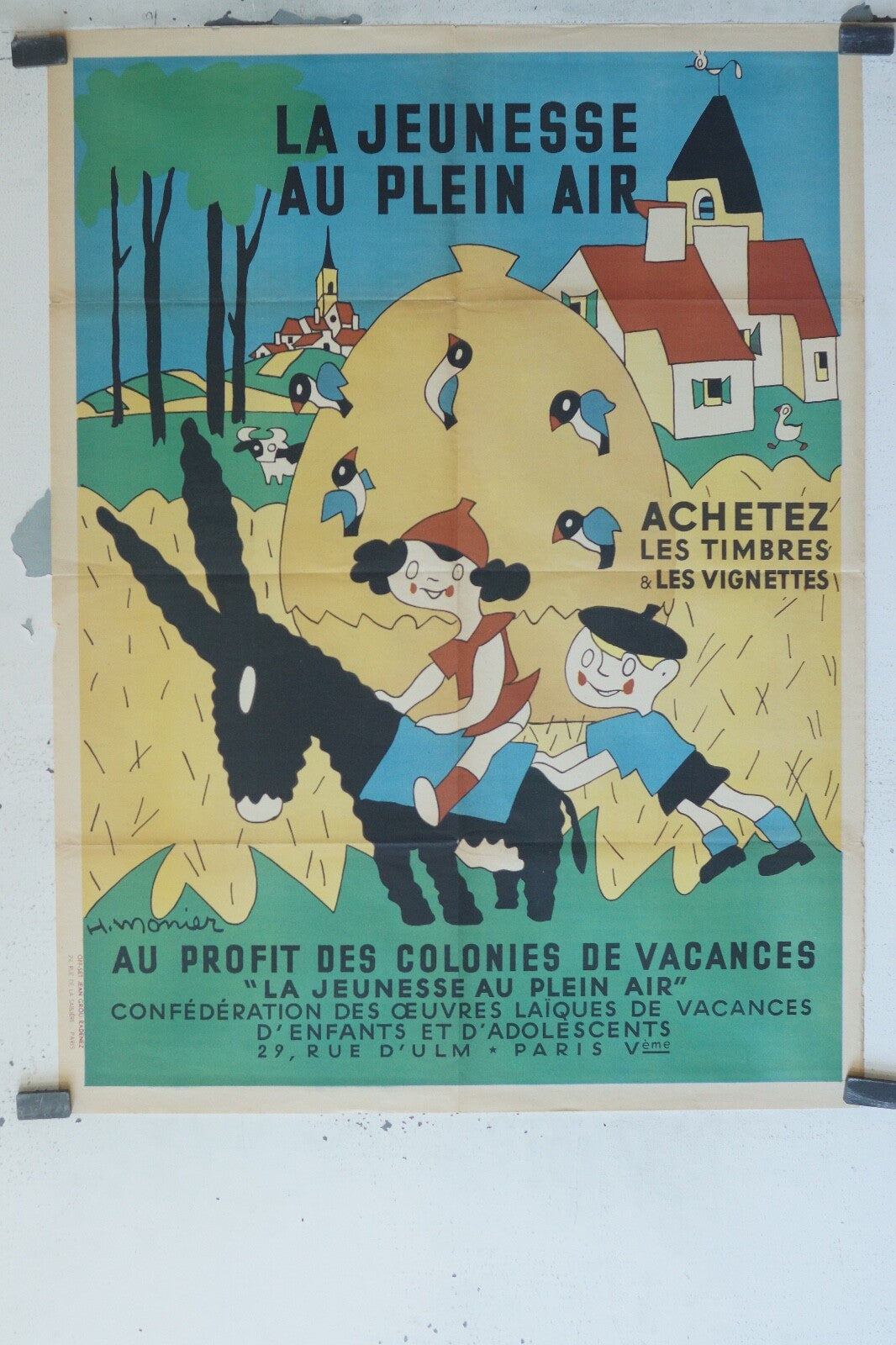 LA JEUNESSE AU PLEIN AIR, ADVERTISING POSTER ORIGINAL (60X80)