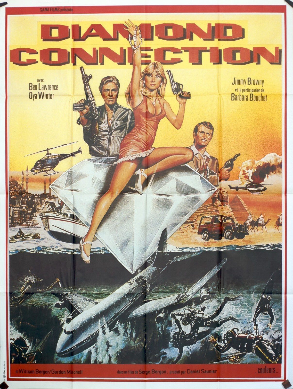 DIAMOND CONNECTION ORIGINAL MOVIE POSTER 120x160 DOLPH LUNDGREN