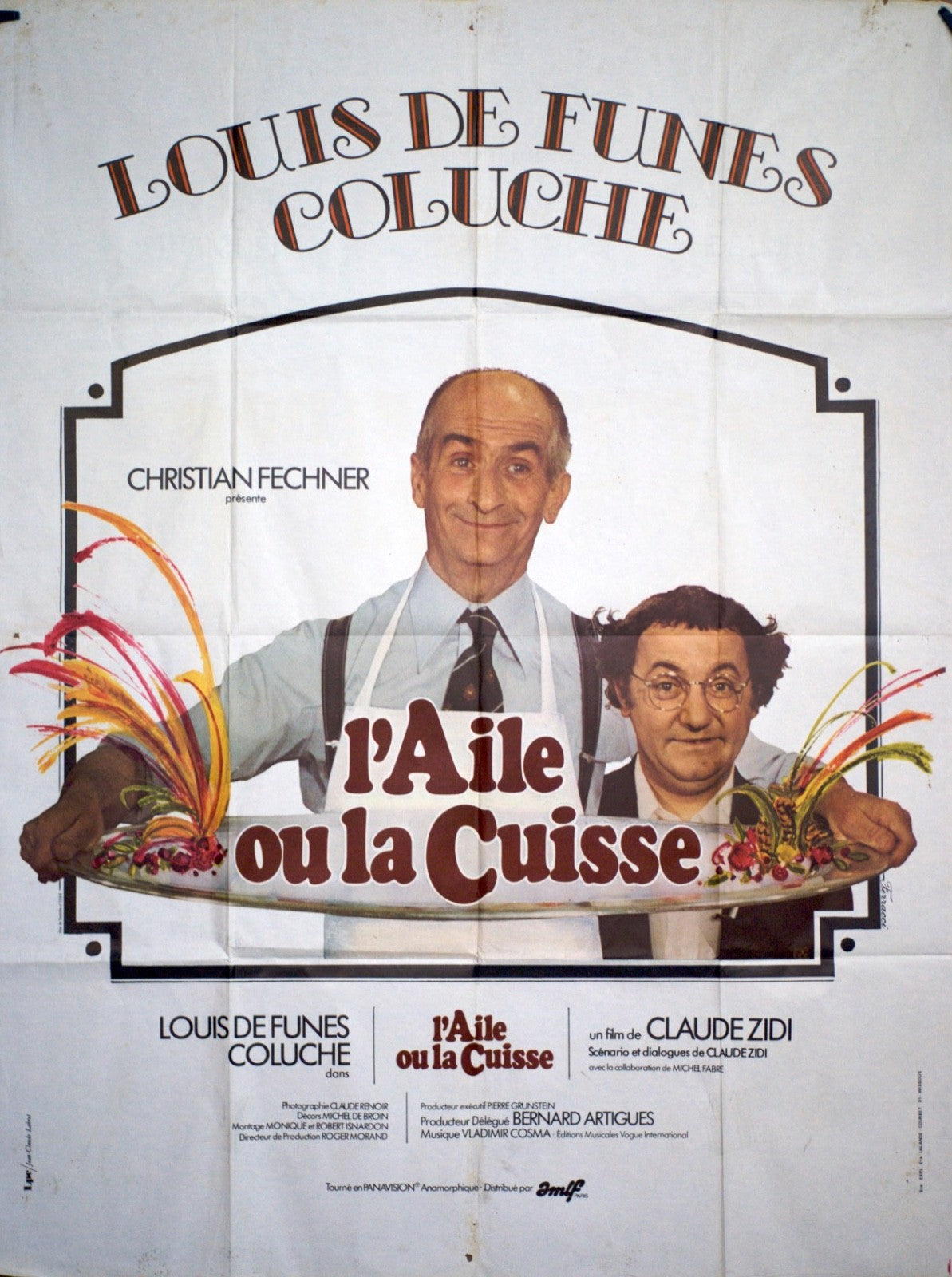 L’AILE OU LA CUISSE LOUIS DE FUNÈS movie poster ORIGINAL 120x160